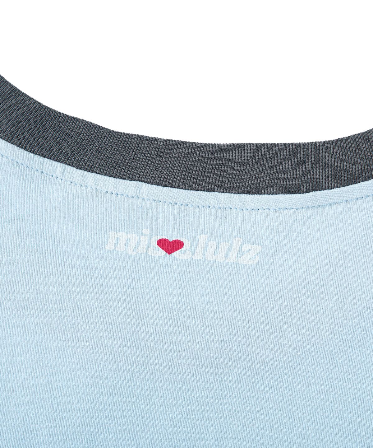 미스룰즈(MISSLULZ) Future Friend Slim Fit T-Shirt Sky Blue