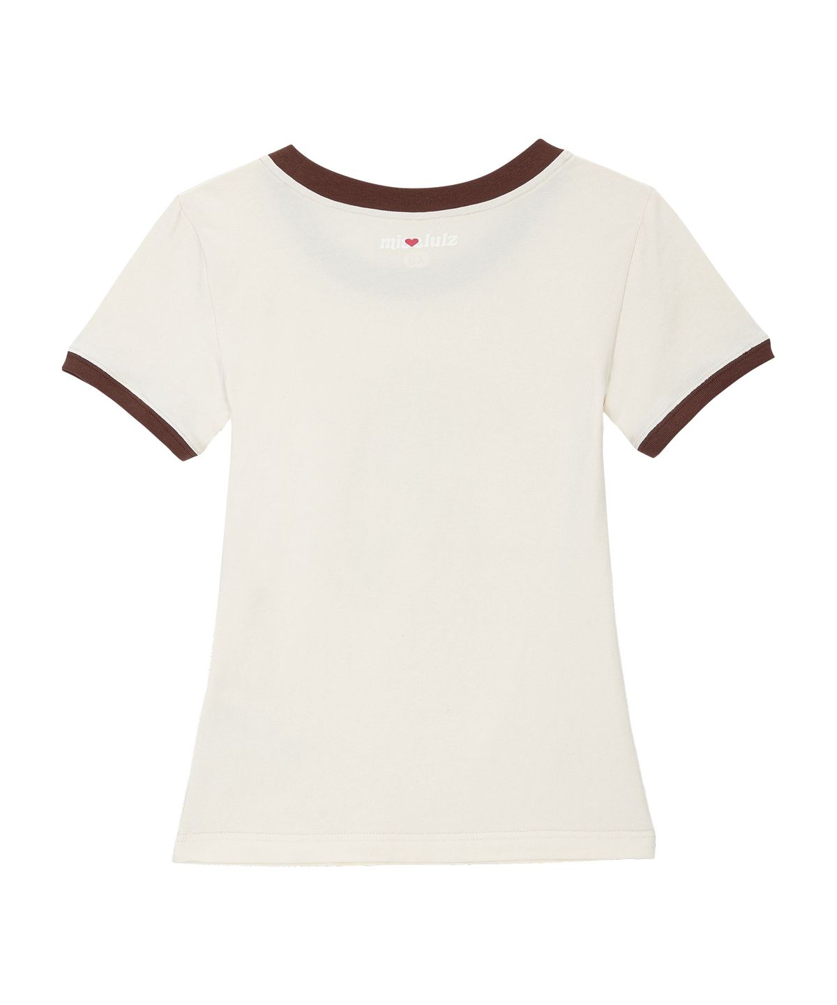 미스룰즈(MISSLULZ) Future Friend Slim Fit T-Shirt Vanilla Choco