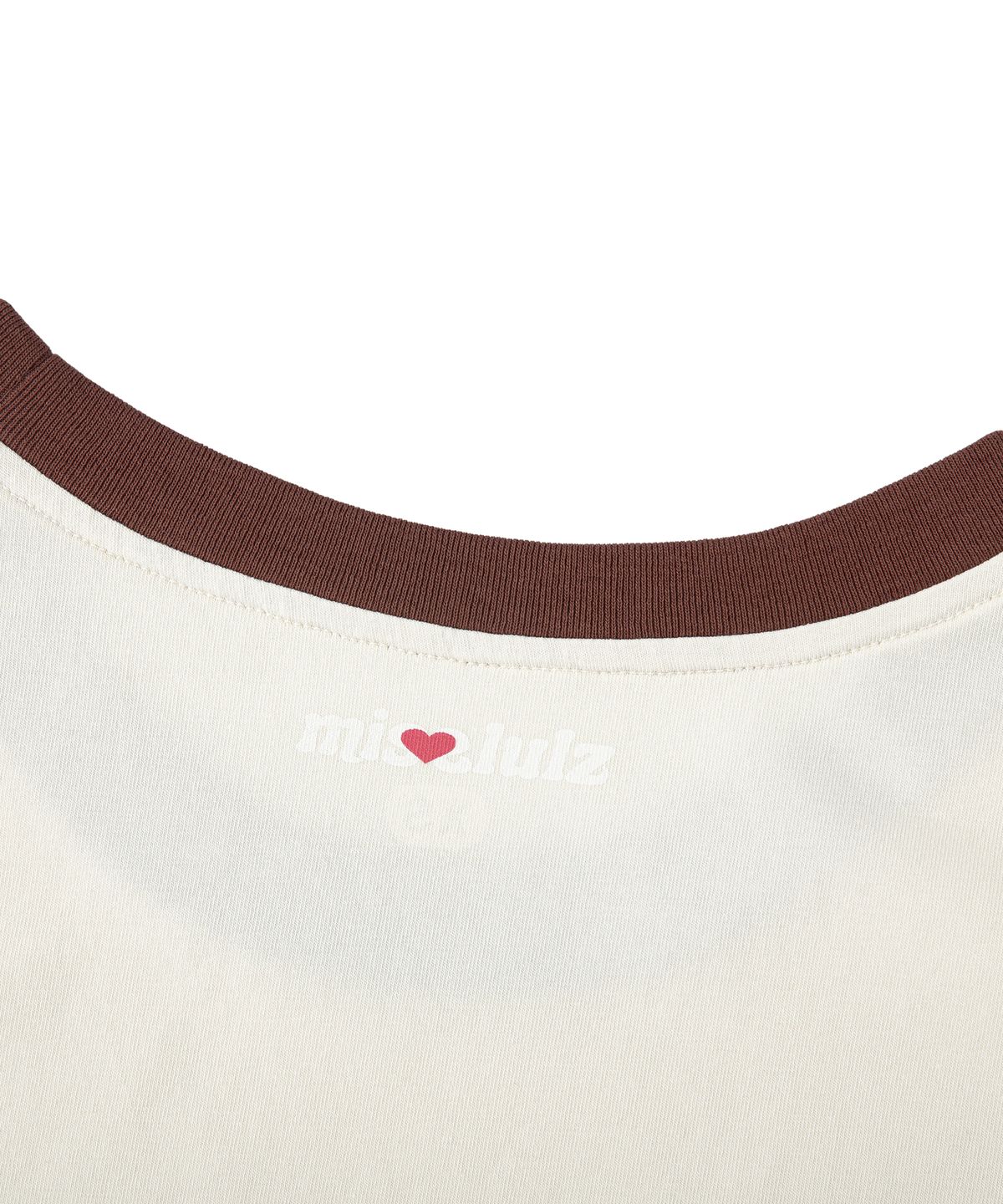 미스룰즈(MISSLULZ) Future Friend Slim Fit T-Shirt Vanilla Choco
