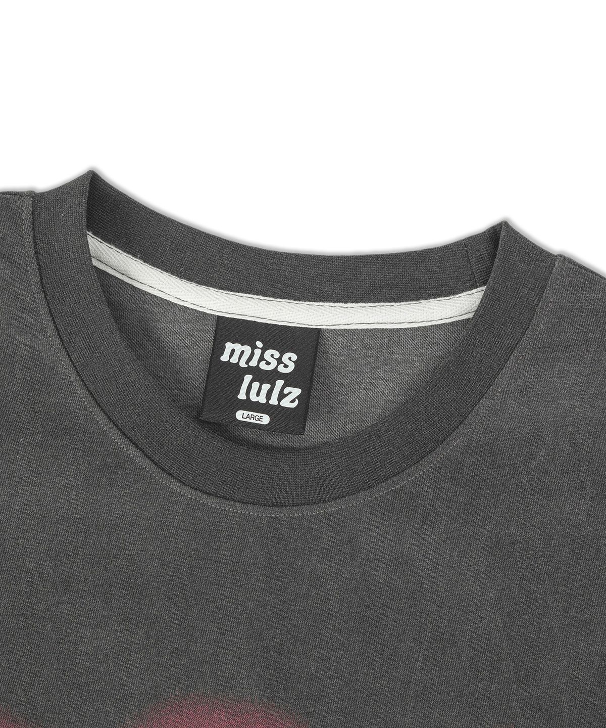 미스룰즈(MISSLULZ) Skinny Friend Pigment T-Shirt Black