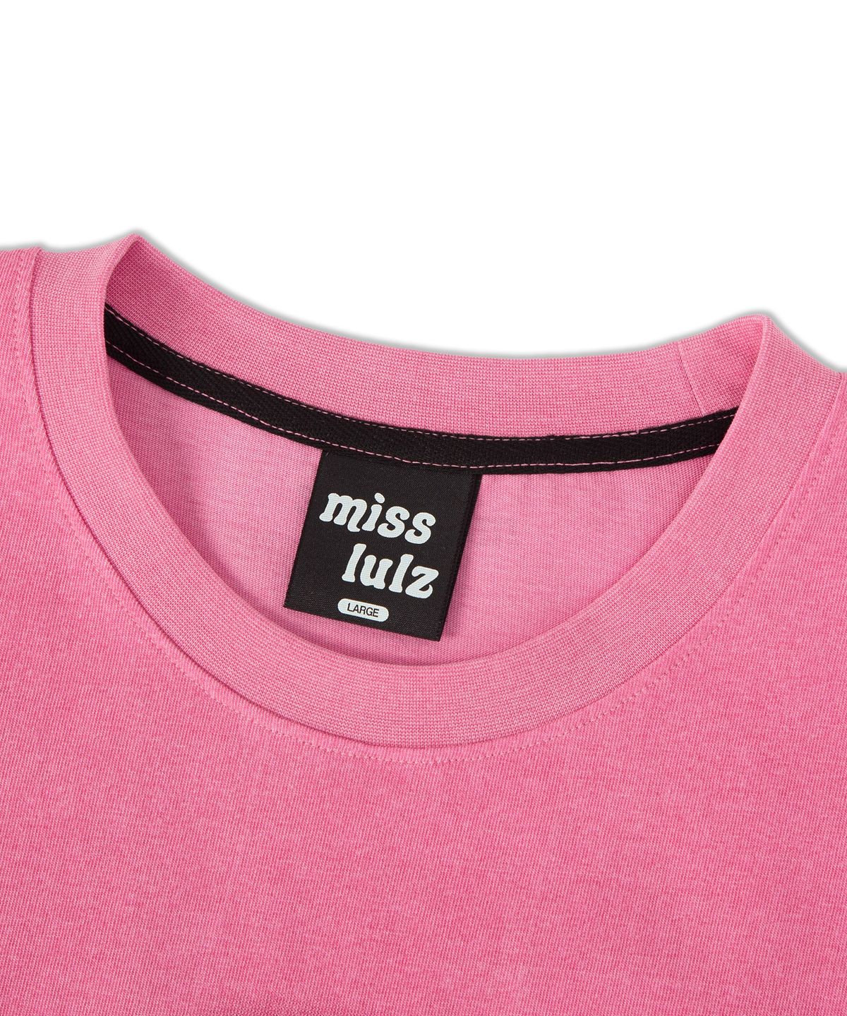 미스룰즈(MISSLULZ) 스키니 프렌드 피그먼트 티셔츠 핑크