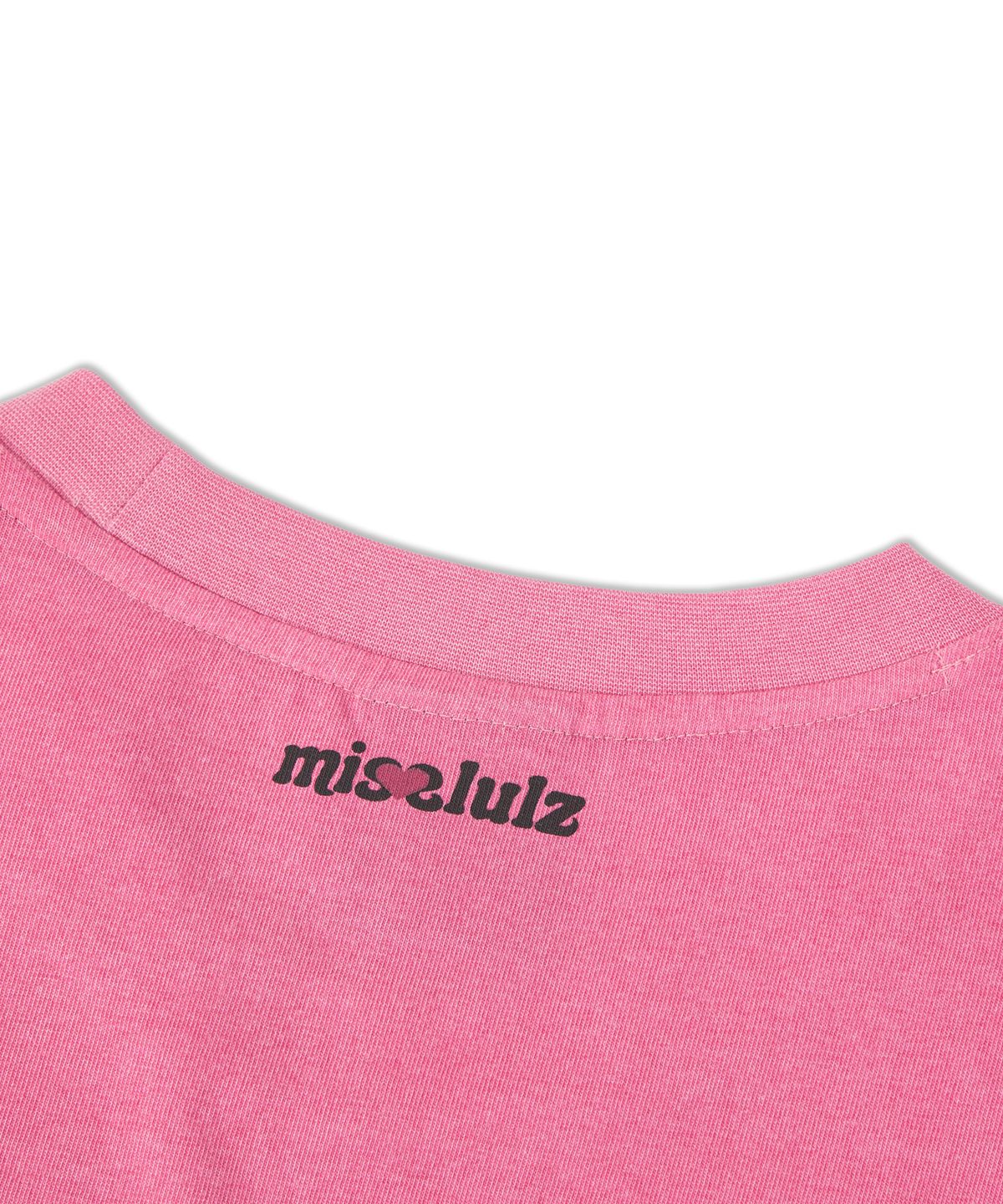 미스룰즈(MISSLULZ) 스키니 프렌드 피그먼트 티셔츠 핑크