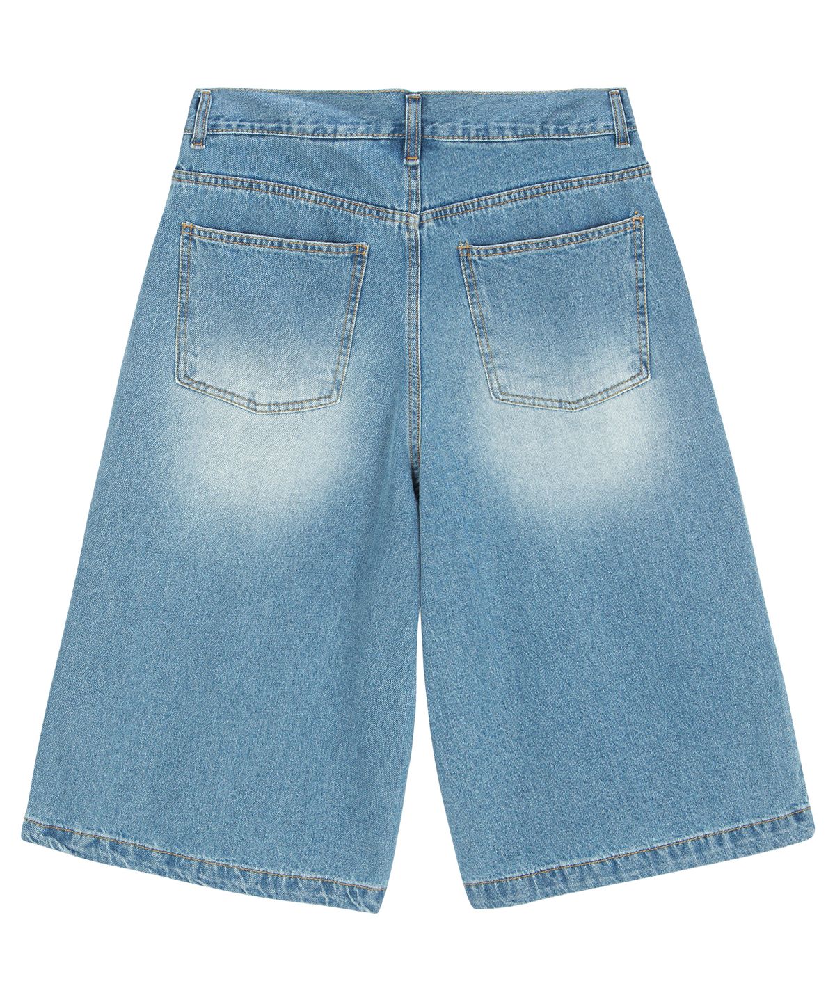미스룰즈(MISSLULZ) Fire Rose Bermuda Denim Pants Blue