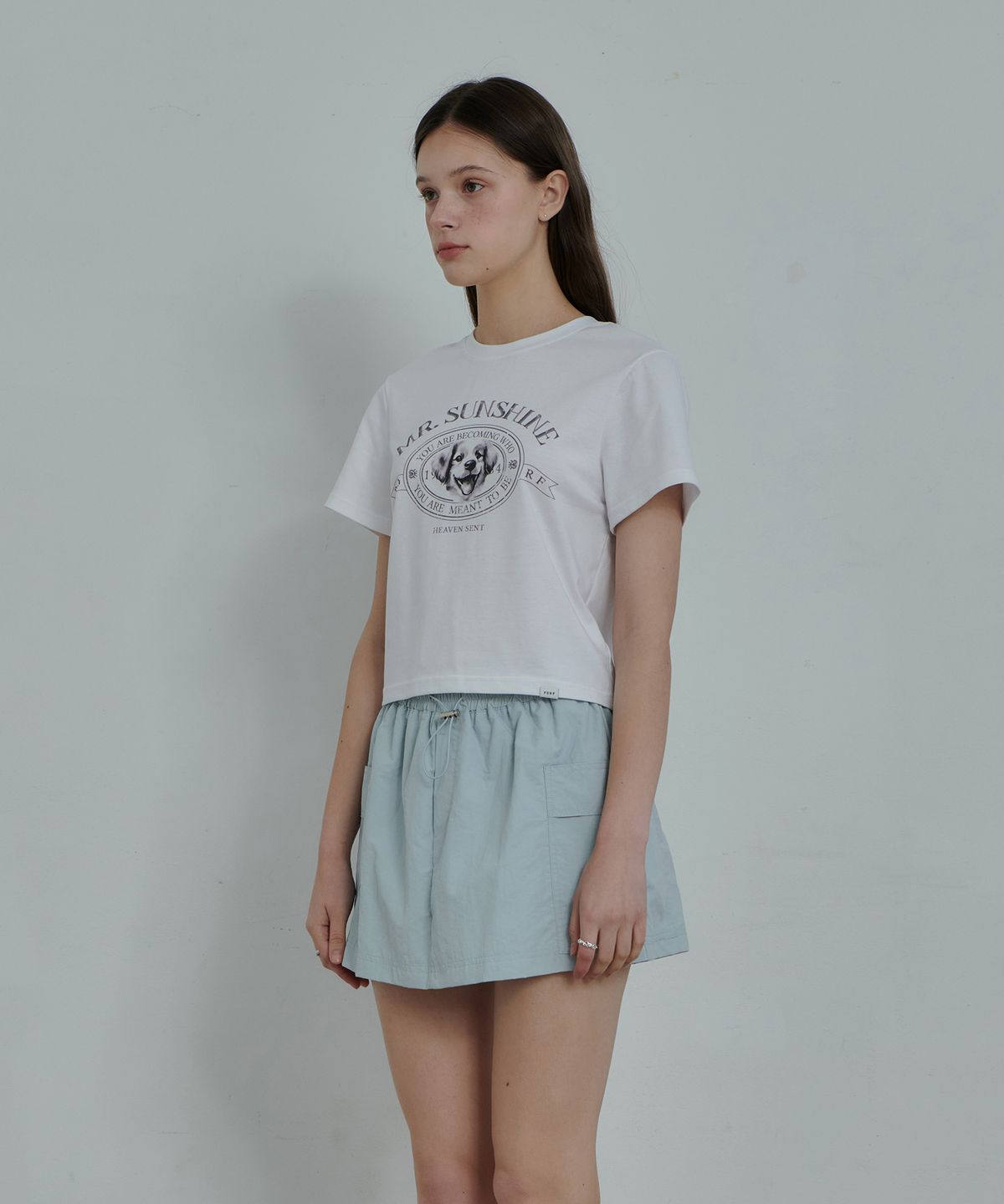 판도라핏(PANDORAFIT) Sunshine Puppy Crop T-shirt