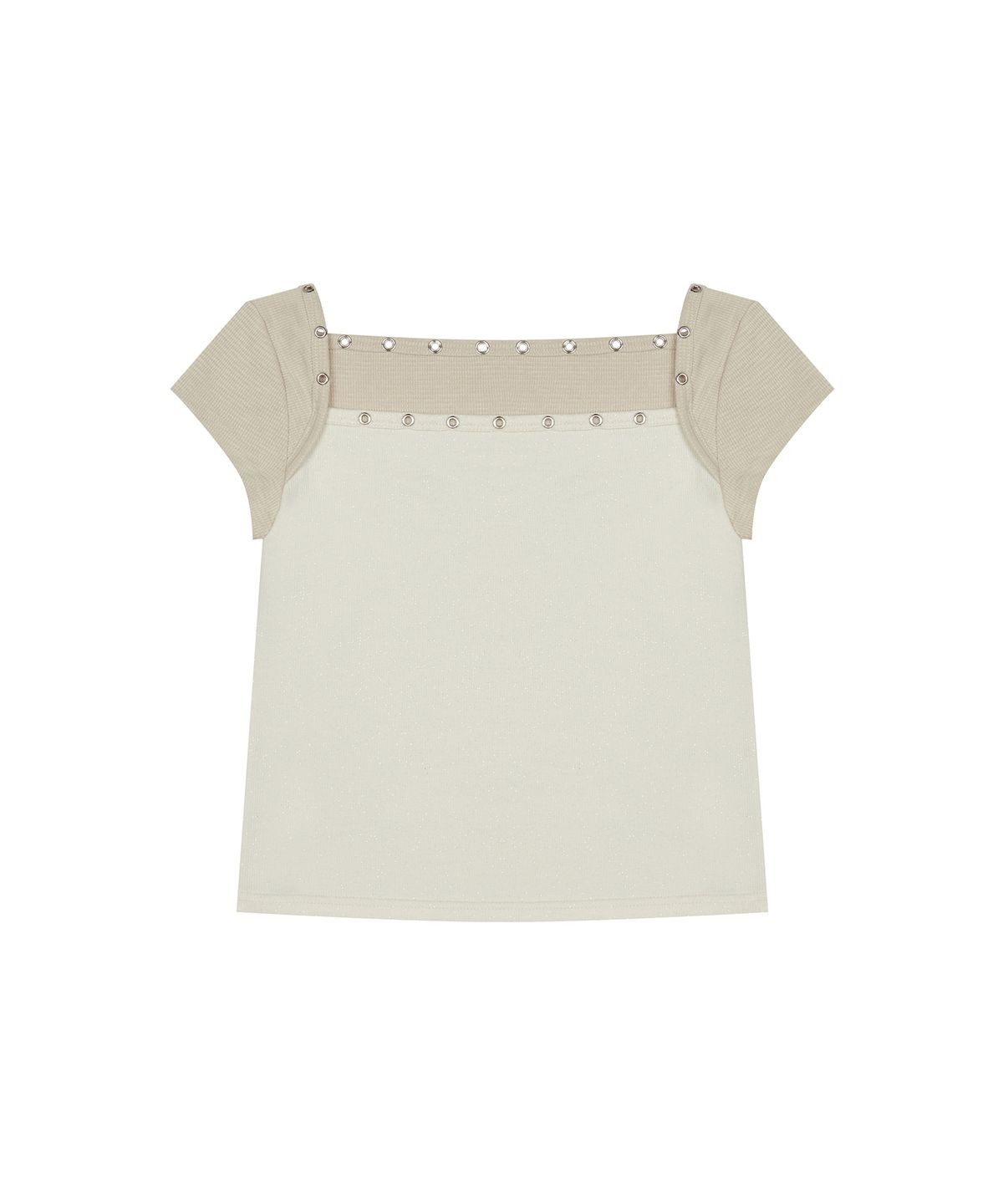 러브이즈트루(LUVISTRUE) BE CAP SLEEVE TEE(BEIGE)