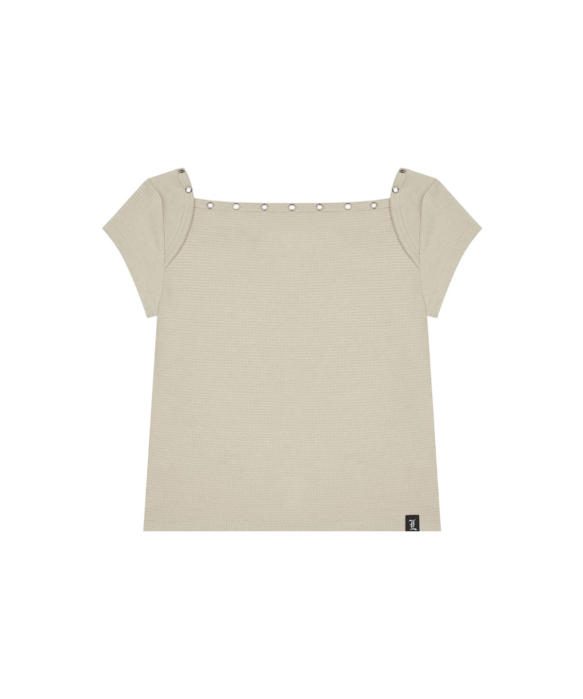 러브이즈트루(LUVISTRUE) BE CAP SLEEVE TEE(BEIGE)