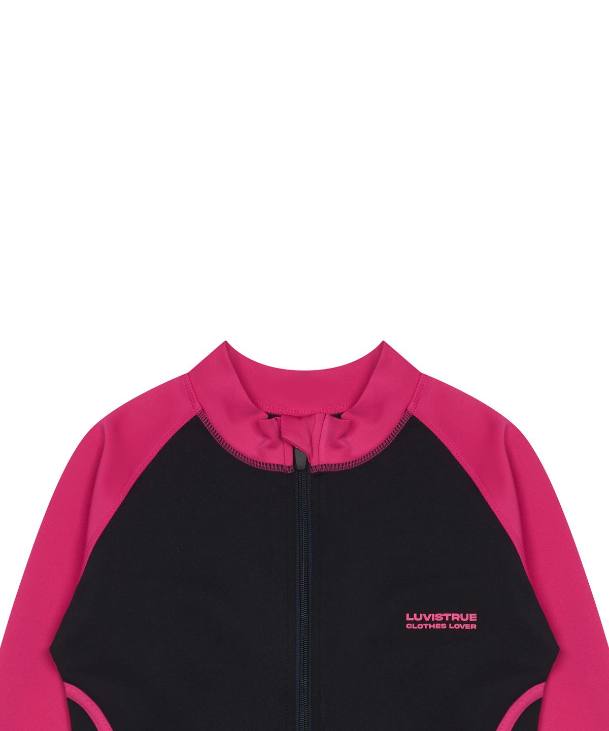 러브이즈트루(LUVISTRUE) BASIC RASH GUARD ZIP UP(NAVY)