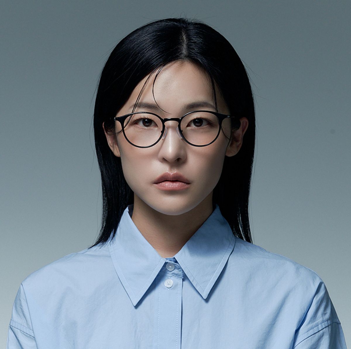 알로아이웨어(ALO EYEWEAR) [AIR FLEX] AL6401 0909G 에어플렉스 초경량 블랙 라운드 안경테_블루라이트 렌즈 선택