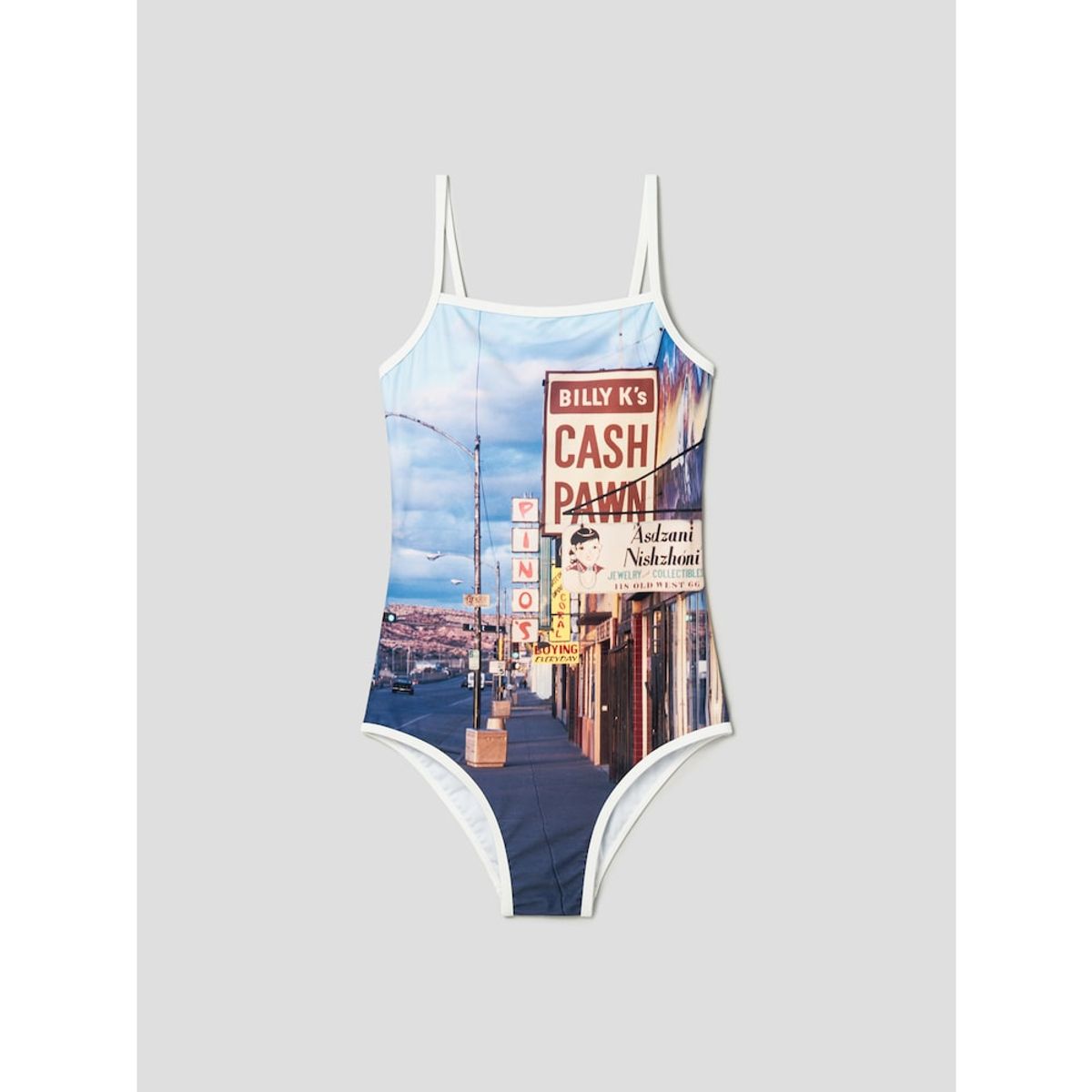 샌드 사운드(SAND SOUND) PAWN SHOP Graphic Dress Swimsuit  Yellow