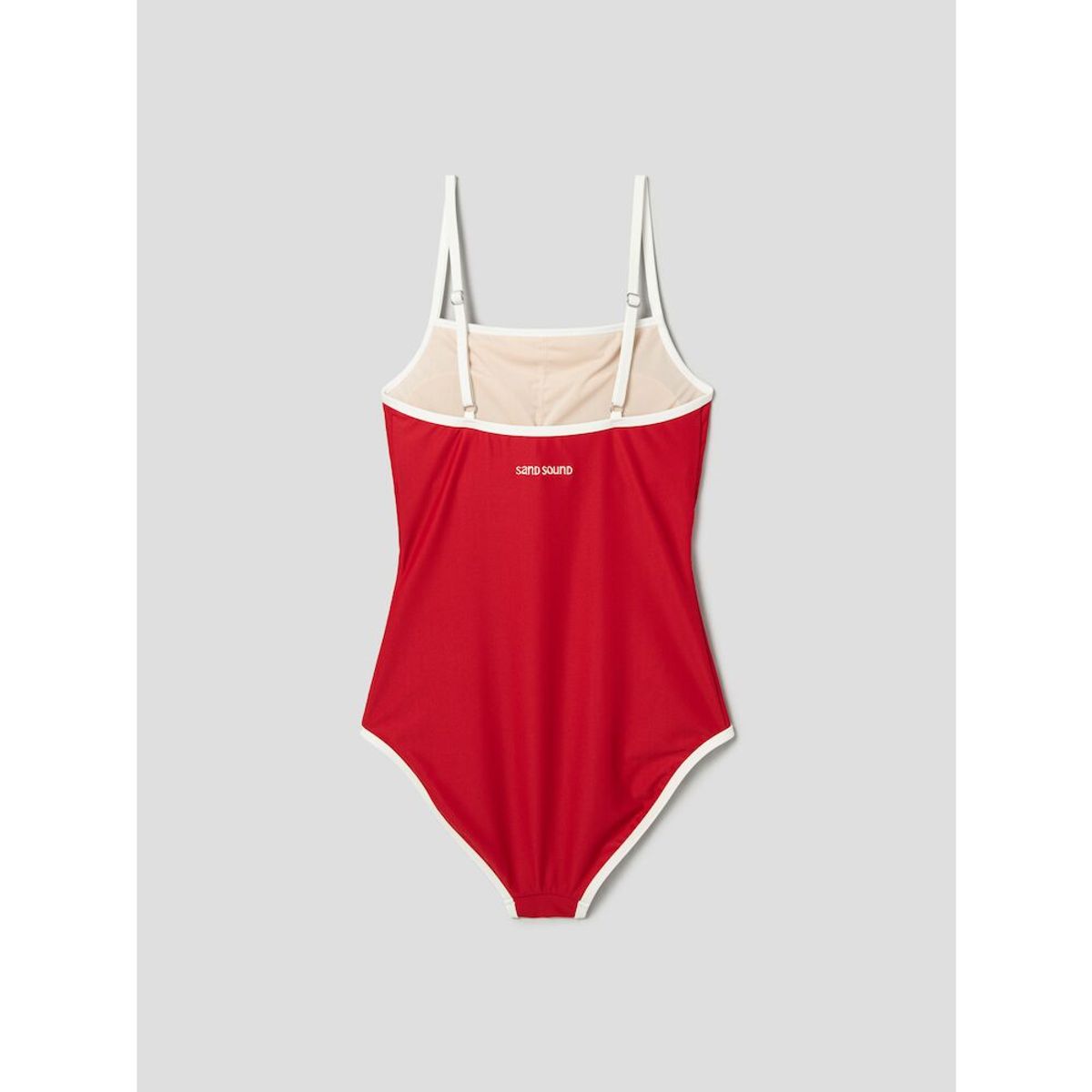 샌드 사운드(SAND SOUND) Lip Tissue Tube Silhouette Dress Swimsuit  Red