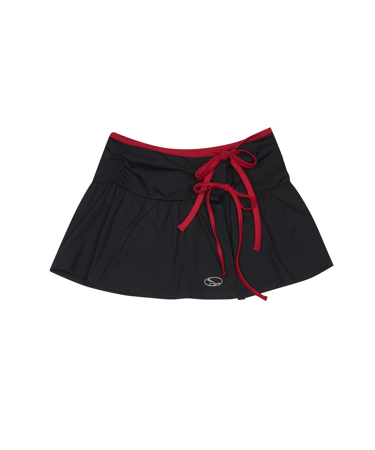 러브이즈트루(LUVISTRUE) CURVED L WRAP BIKINI SET_SKIRT(BLACK)
