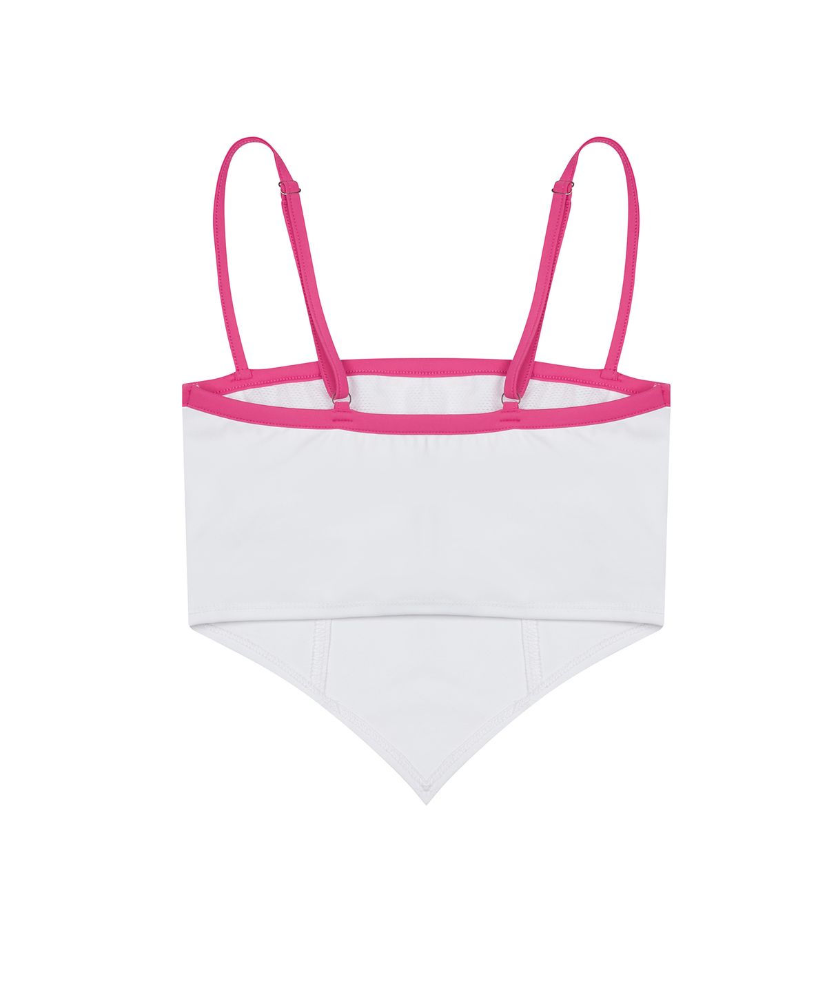 러브이즈트루(LUVISTRUE) CURVED L WRAP BIKINI SET_TOP(WHITE)