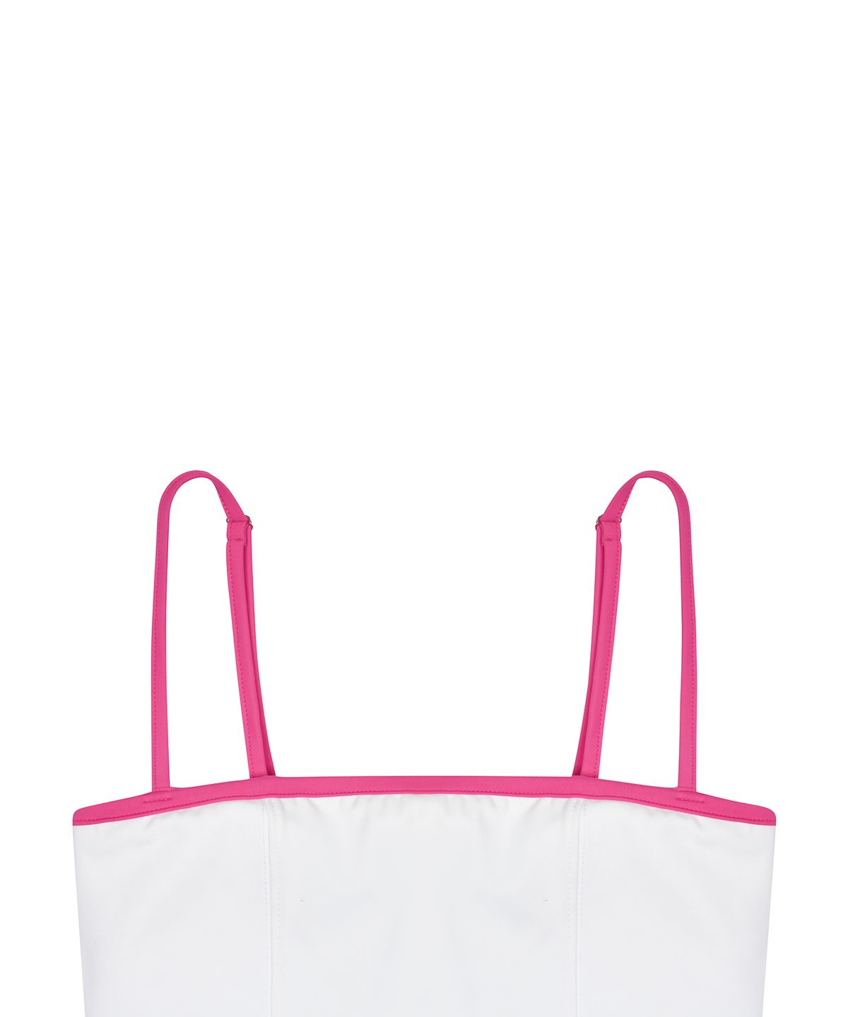 러브이즈트루(LUVISTRUE) CURVED L WRAP BIKINI SET_TOP(WHITE)