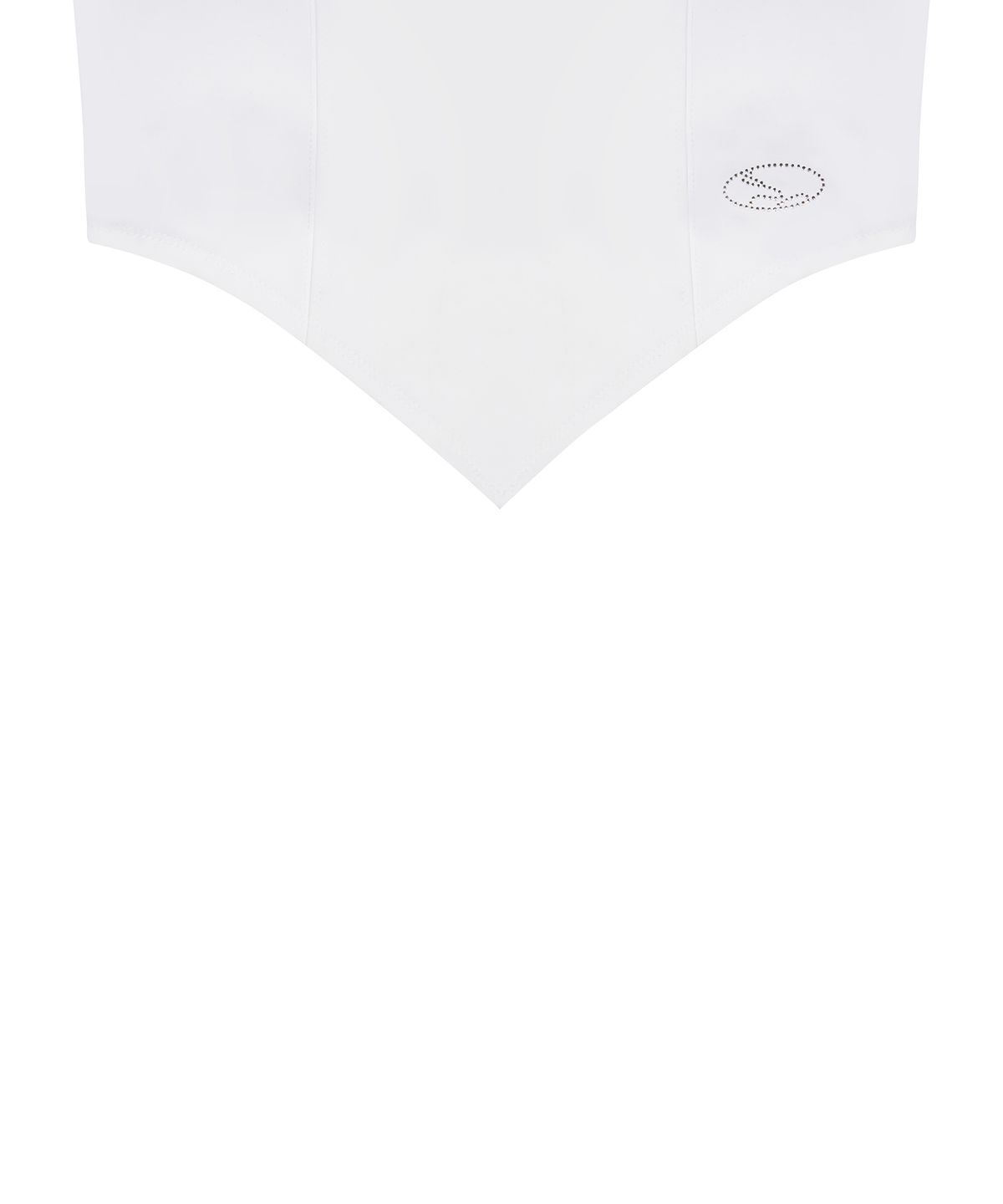 러브이즈트루(LUVISTRUE) CURVED L WRAP BIKINI SET_TOP(WHITE)