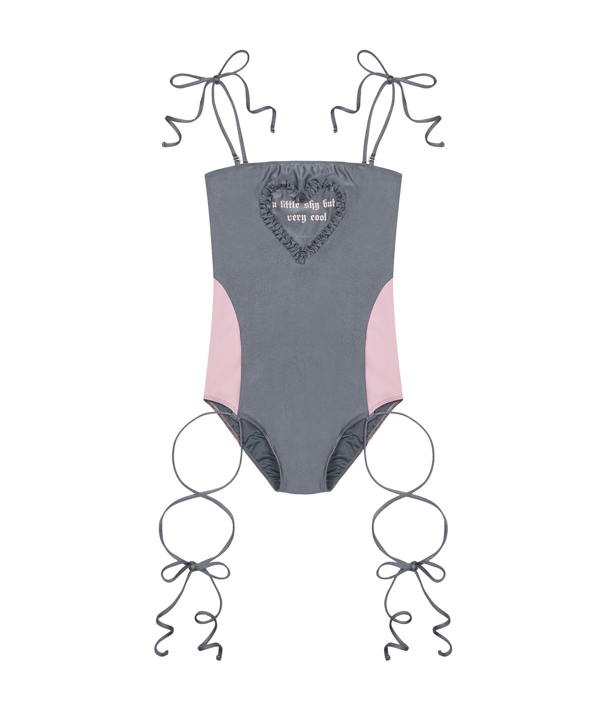 러브이즈트루(LUVISTRUE) BE LITTLE SHY SWIMSUIT(GRAY)