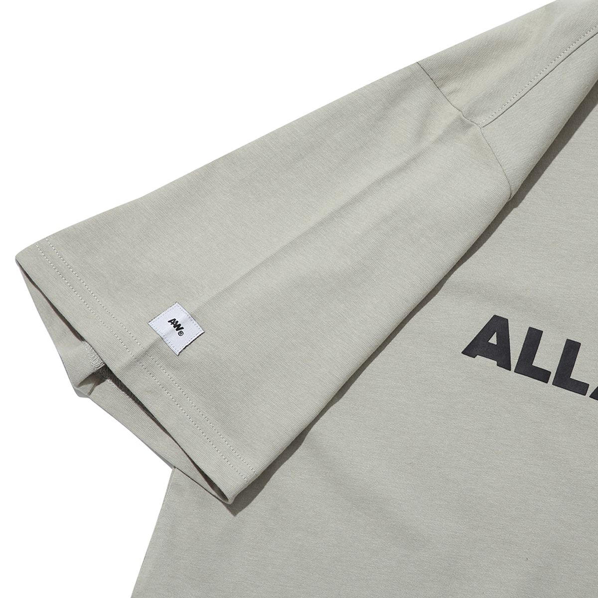 올어바웃뉴(ALL ABOUT NEW) 레귤러핏 로고 반팔티셔츠 L카키 INY2TR21ALK