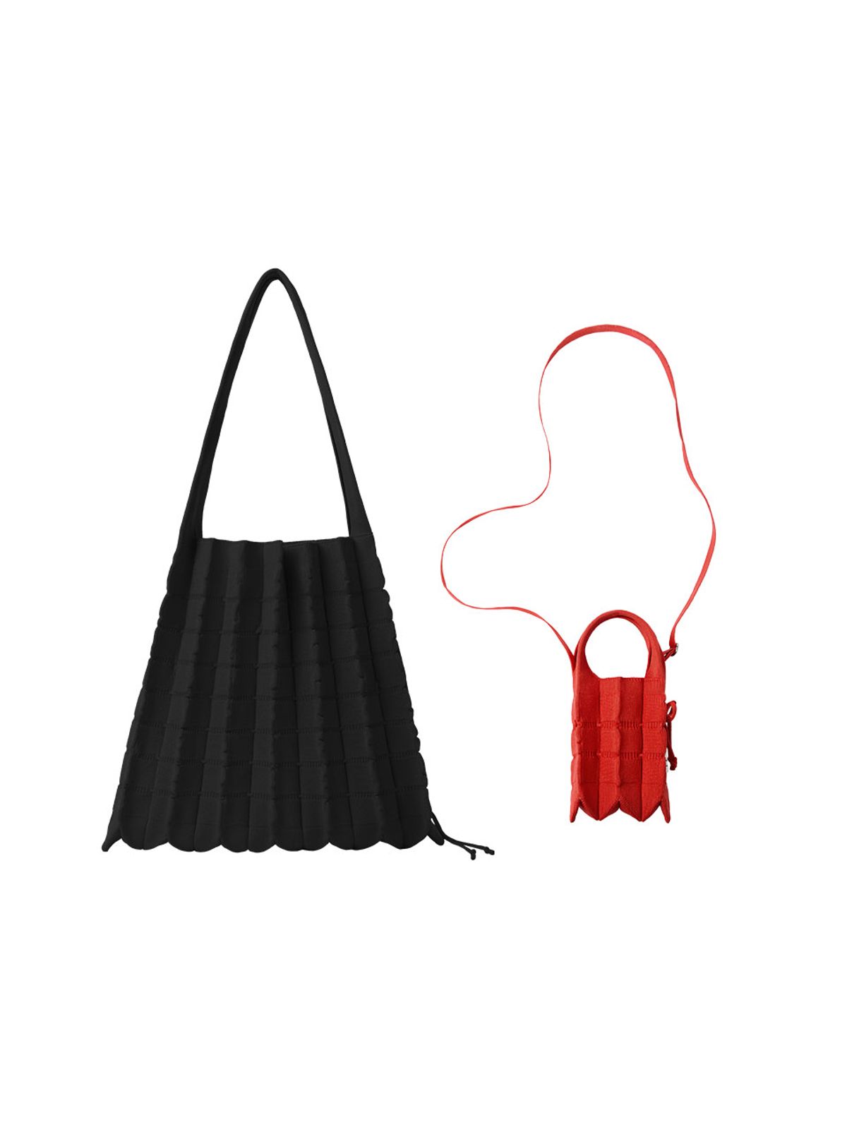 조셉앤스테이시(JOSEPH&STACEY) [SET] Lucky Pleats Knit L+Mini Cross Fiori
