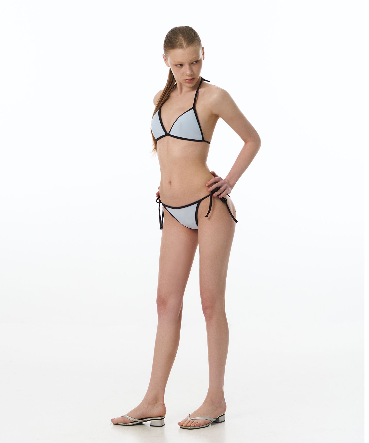 MUSINSA | VINAJ Triangle Bikini Pants (Sky Brown)