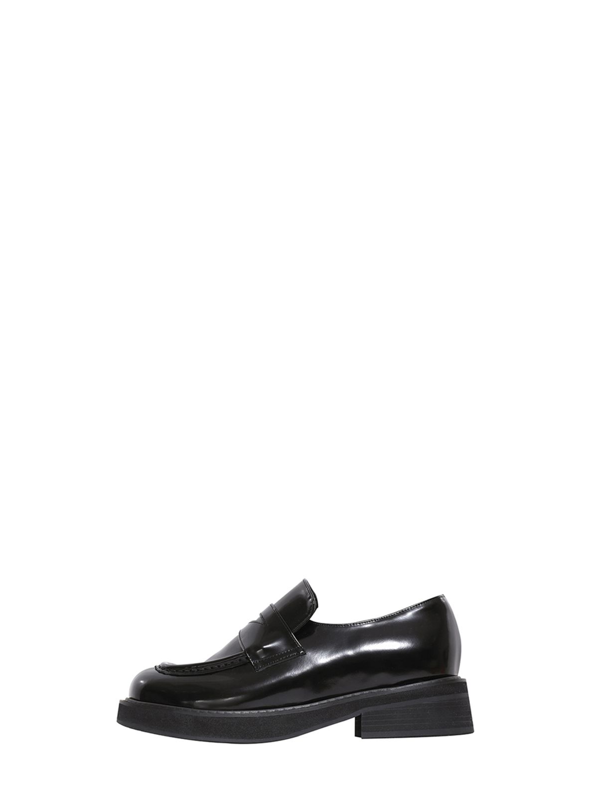 슈바이초이(SHOEBYCHOI) 클래식 로퍼_ 블랙 복스 (4cm)