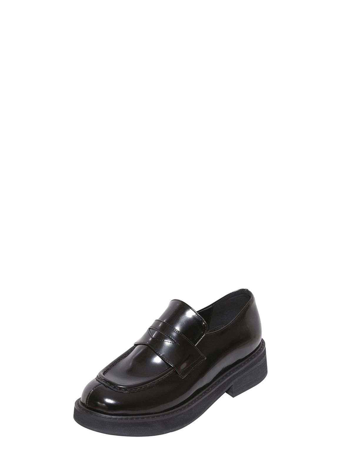 슈바이초이(SHOEBYCHOI) 클래식 로퍼_ 블랙 복스 (4cm)