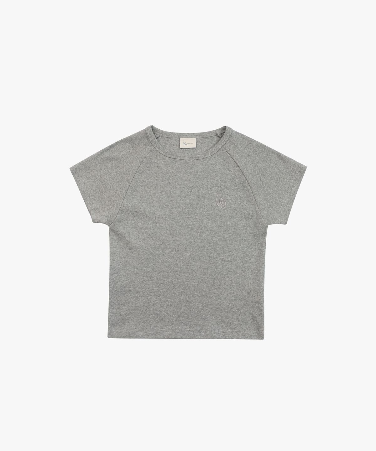 로시로우(LOSSYROW) L&R Raglan Crop Short Sleeve T-shirt Gray