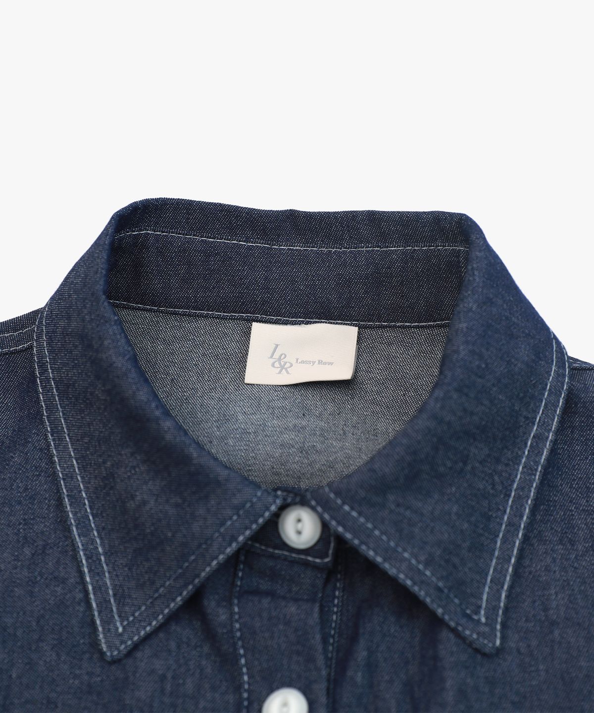 로시로우(LOSSYROW) L&R blue sea water denim shirts DeepBlue