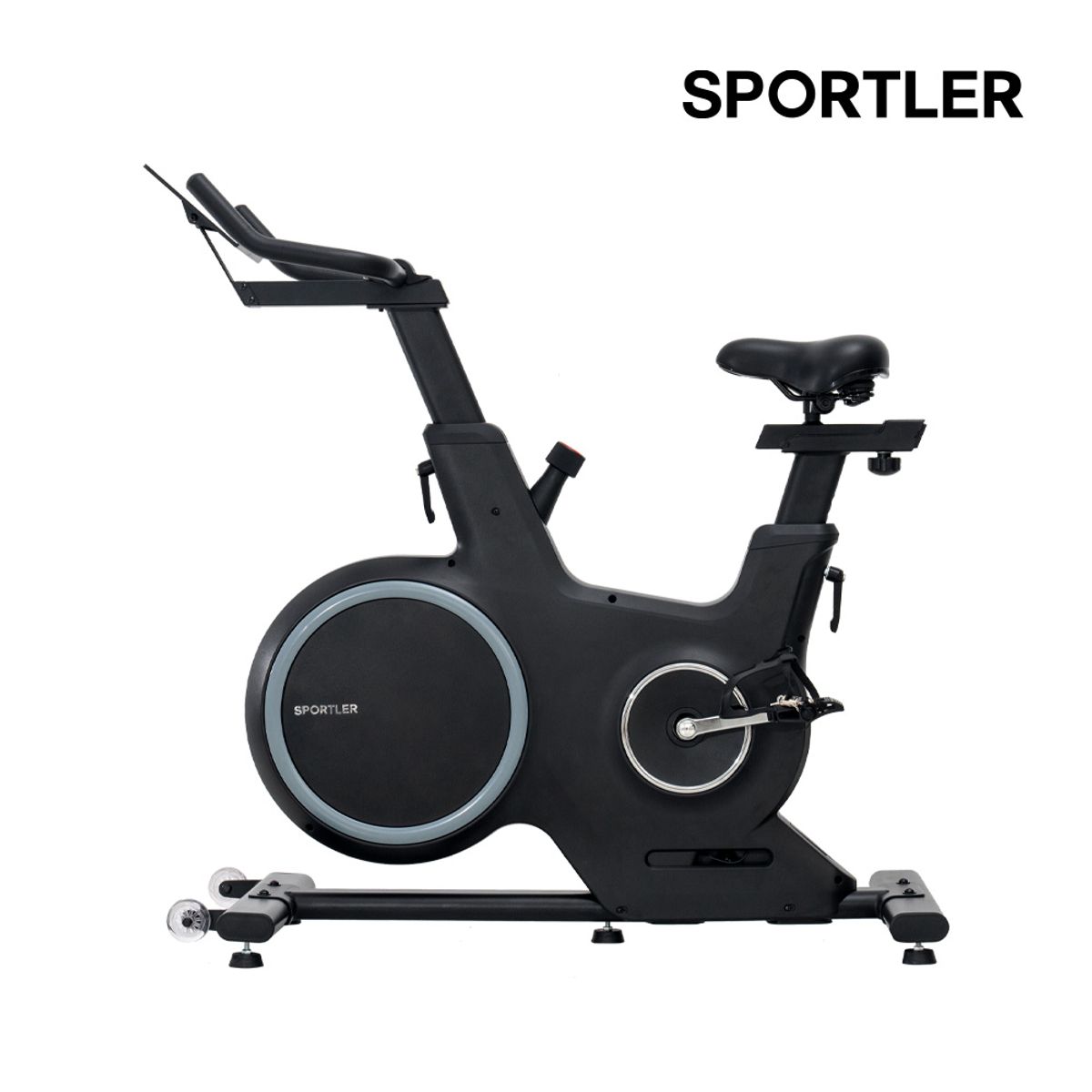 스포틀러(SPORTLER) 스핀바이크 오브제 블랙 실내자전거