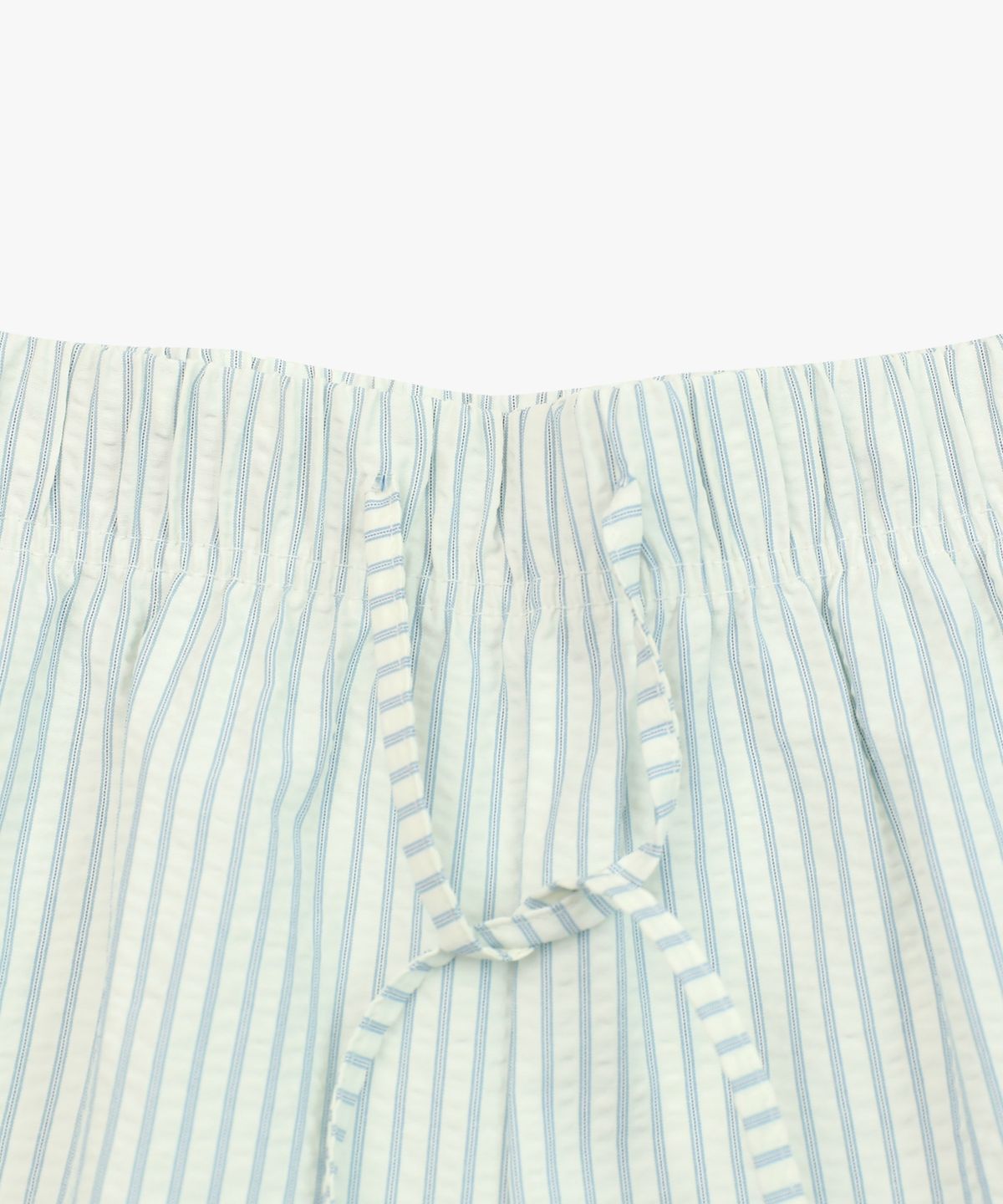 로시로우(LOSSYROW) Seersucker Stripe Shorts Blue