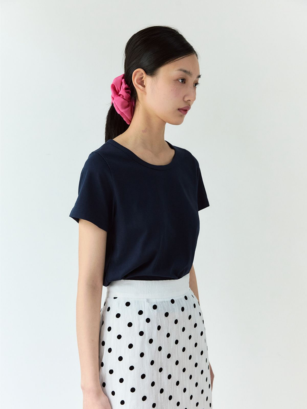 시엔느(SIENNE) Hibi T-shirt (Navy)