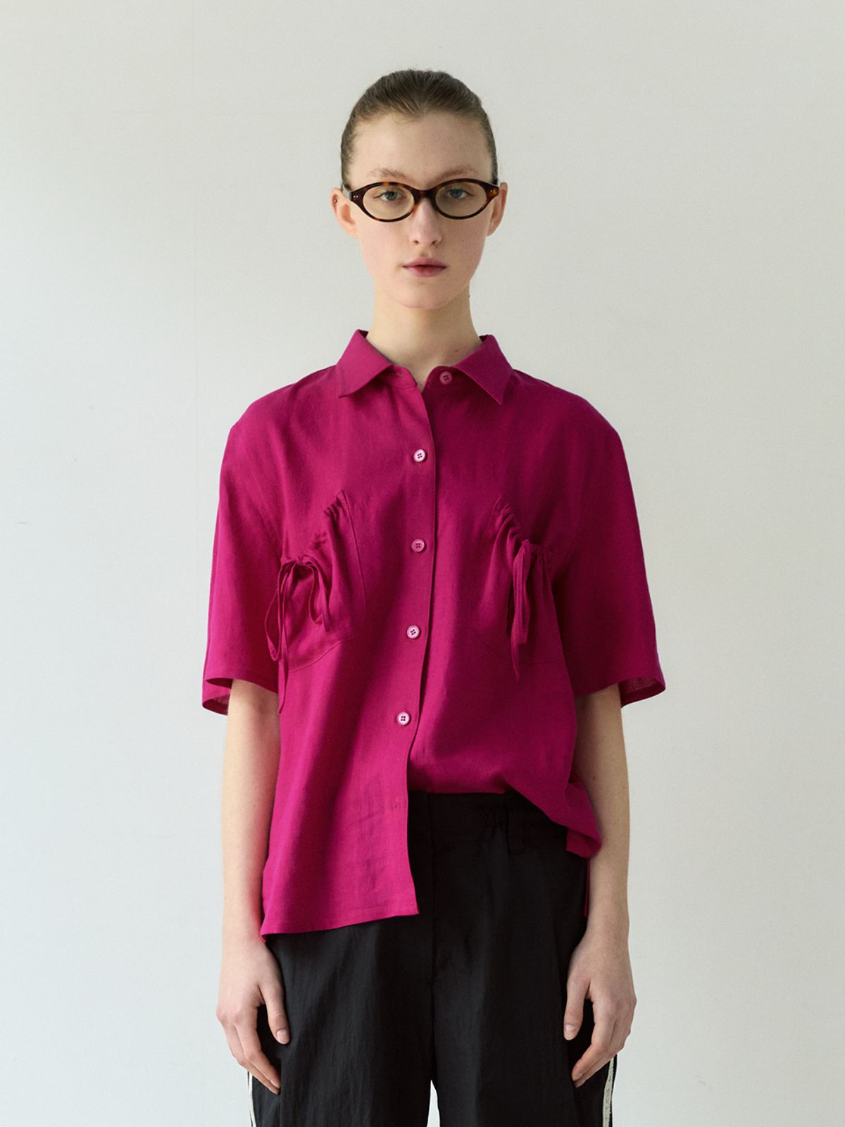 시엔느(SIENNE) Jules Blouse (Magenta)