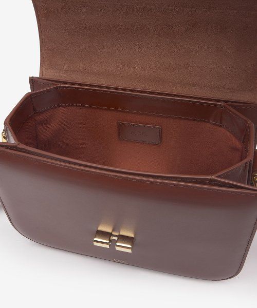★A.P.C.★ Small Grace Crossbody Brown PXBMWF61413CAD PXBMWF Grace small bag - Smooth leather - A.P.C. Accessories