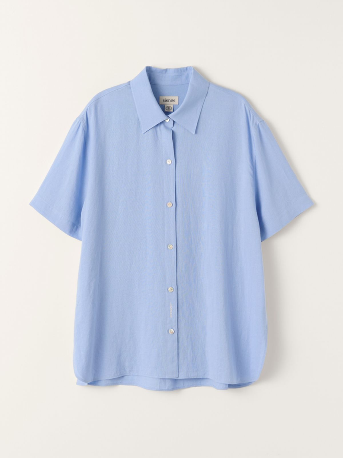 시엔느(SIENNE) Amanda Linen Shirt (Sky Blue)