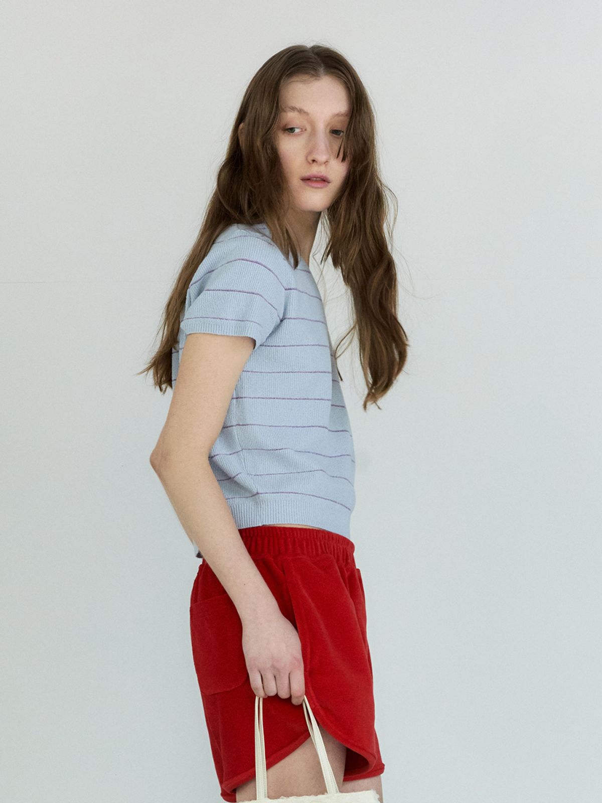 시엔느(SIENNE) Rome Stripe Knit (Sky Blue)
