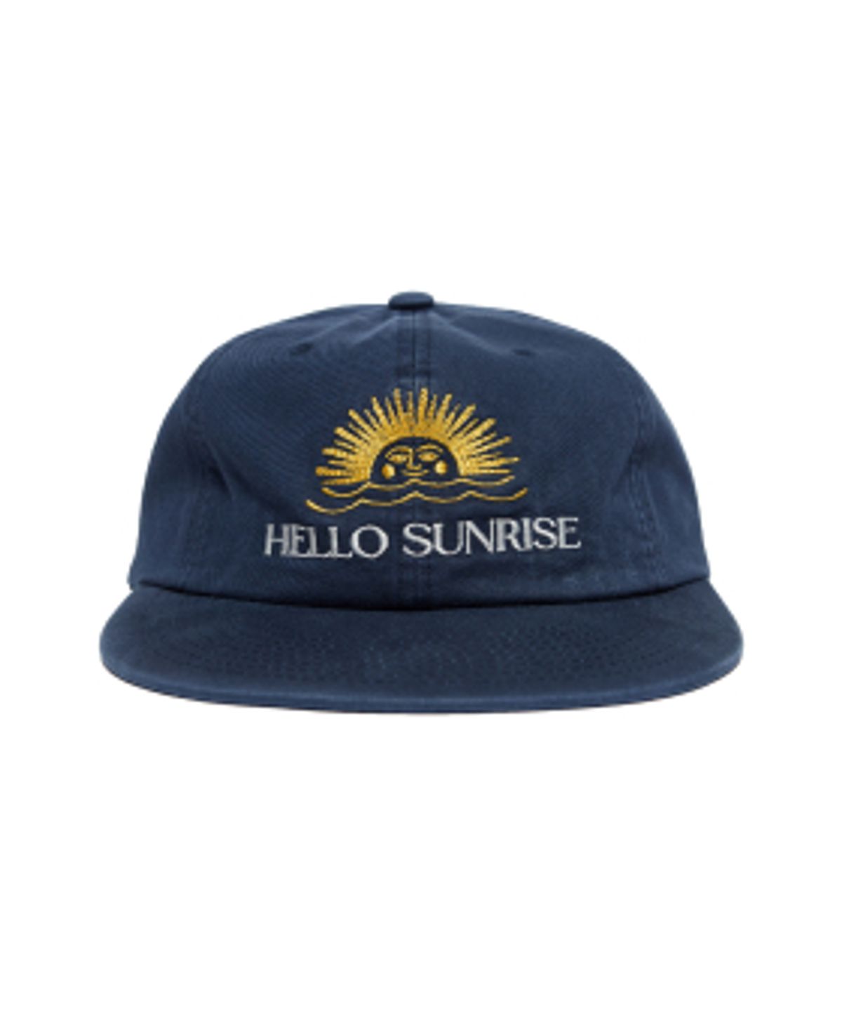 헬로 선라이즈(HELLO SUNRISE) Washed Two Tone Logo 6Panel Cap_Navy