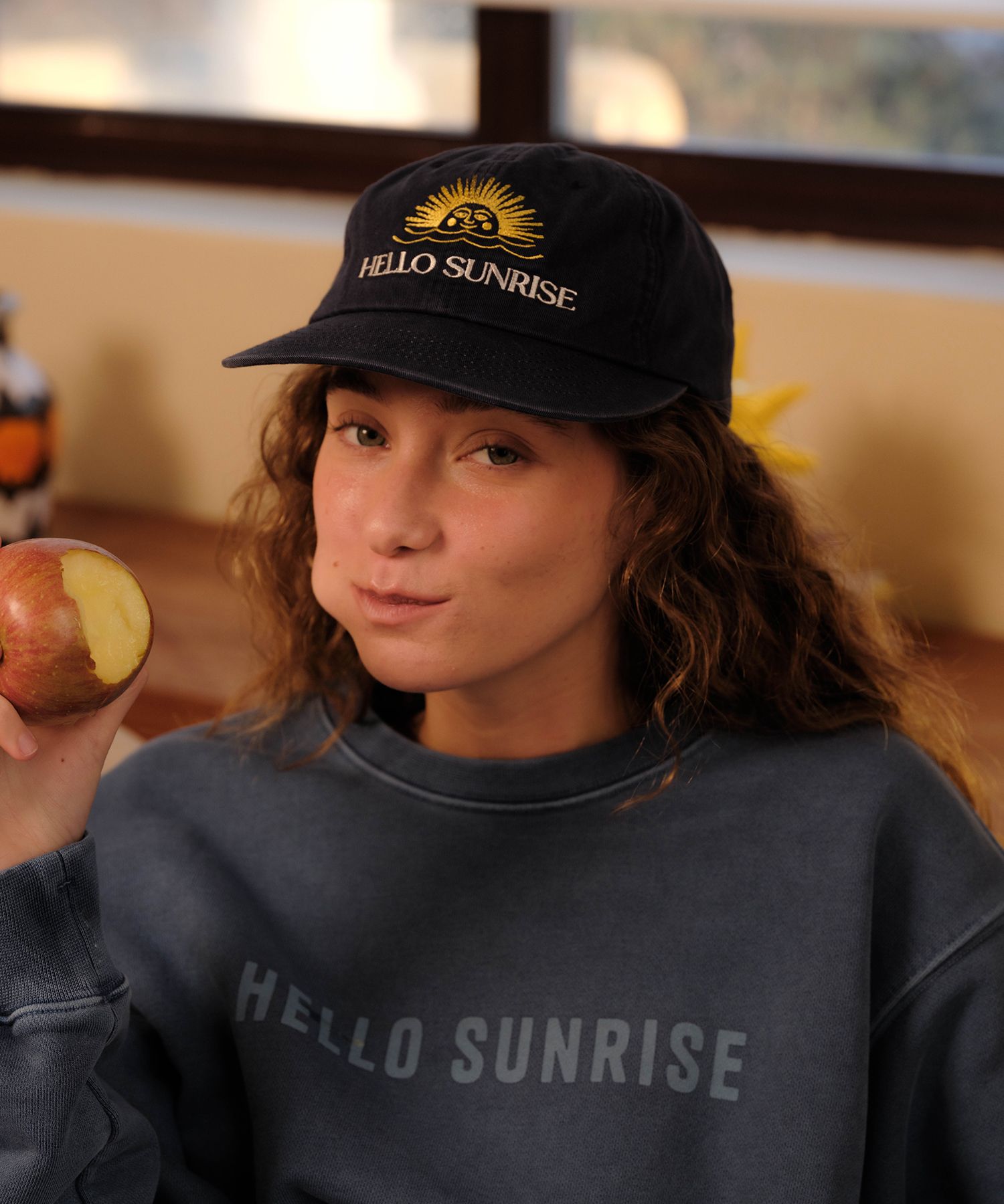 【HELLO SUNRISE】 Washed Two Tone Logo 6Panel Cap /追跡付 MUSINSA | HELLO SUNRISE Washed Two Tone Logo 6Panel Cap_Navy