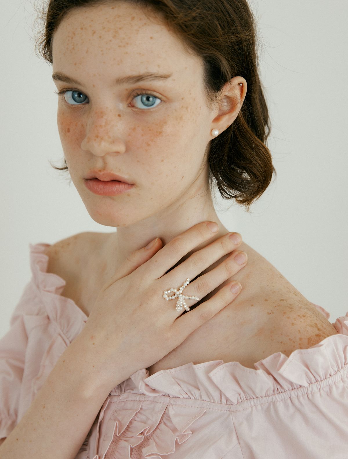 루시르주(LUCIR ZU) Pearl Ribbon Ring