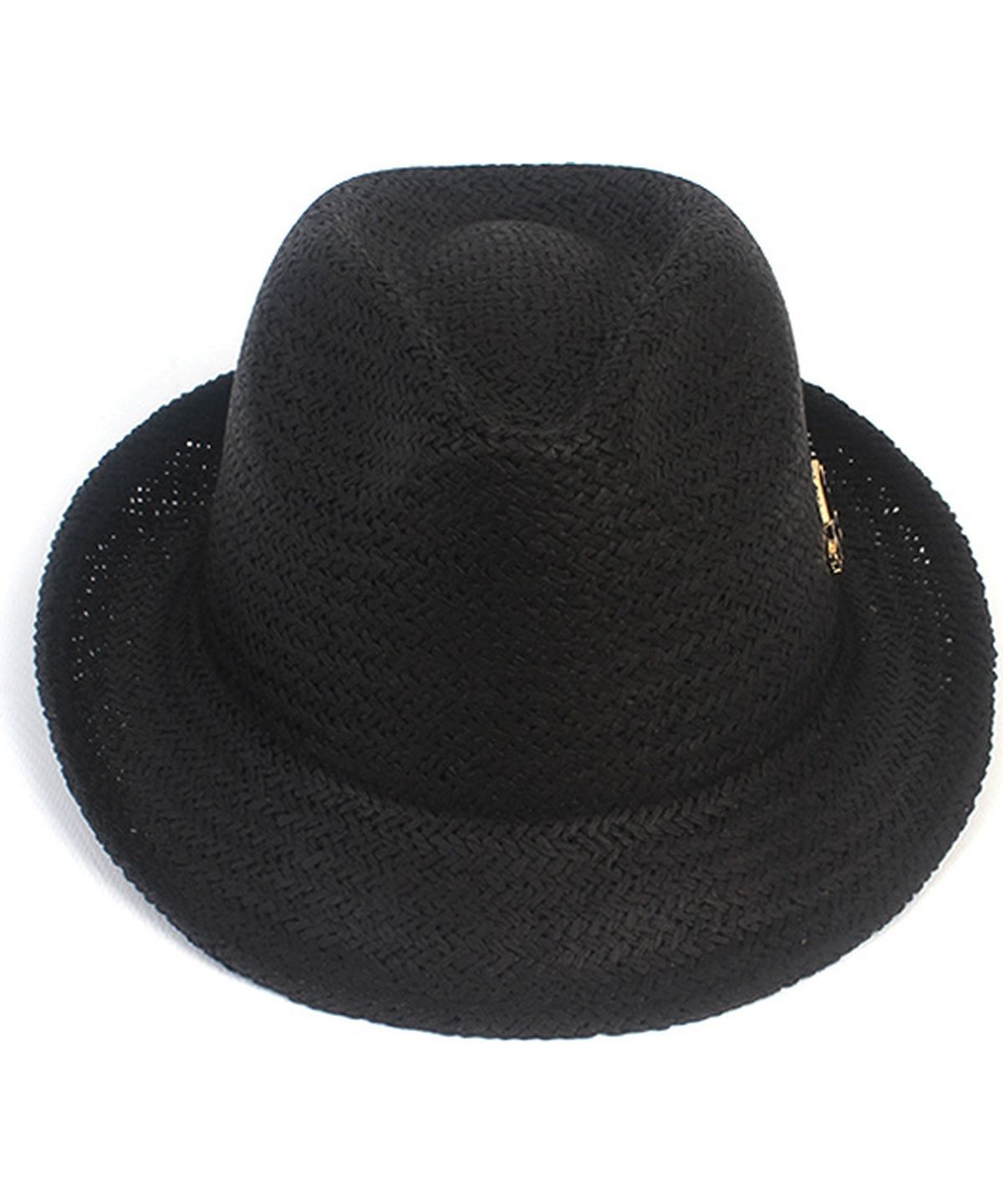 유니버셜 케미스트리(UNIVERSAL CHEMISTRY) BU Swing Simple Black Fedora 여름모자