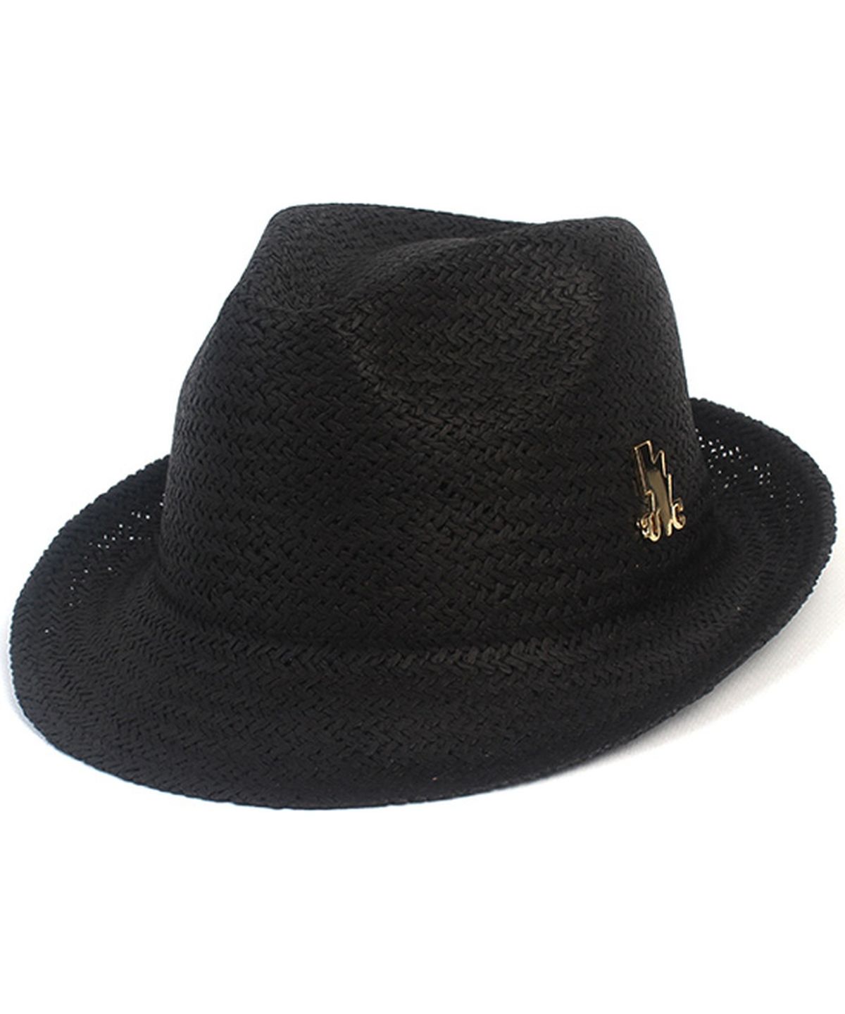 유니버셜 케미스트리(UNIVERSAL CHEMISTRY) BU Swing Simple Black Fedora 여름모자