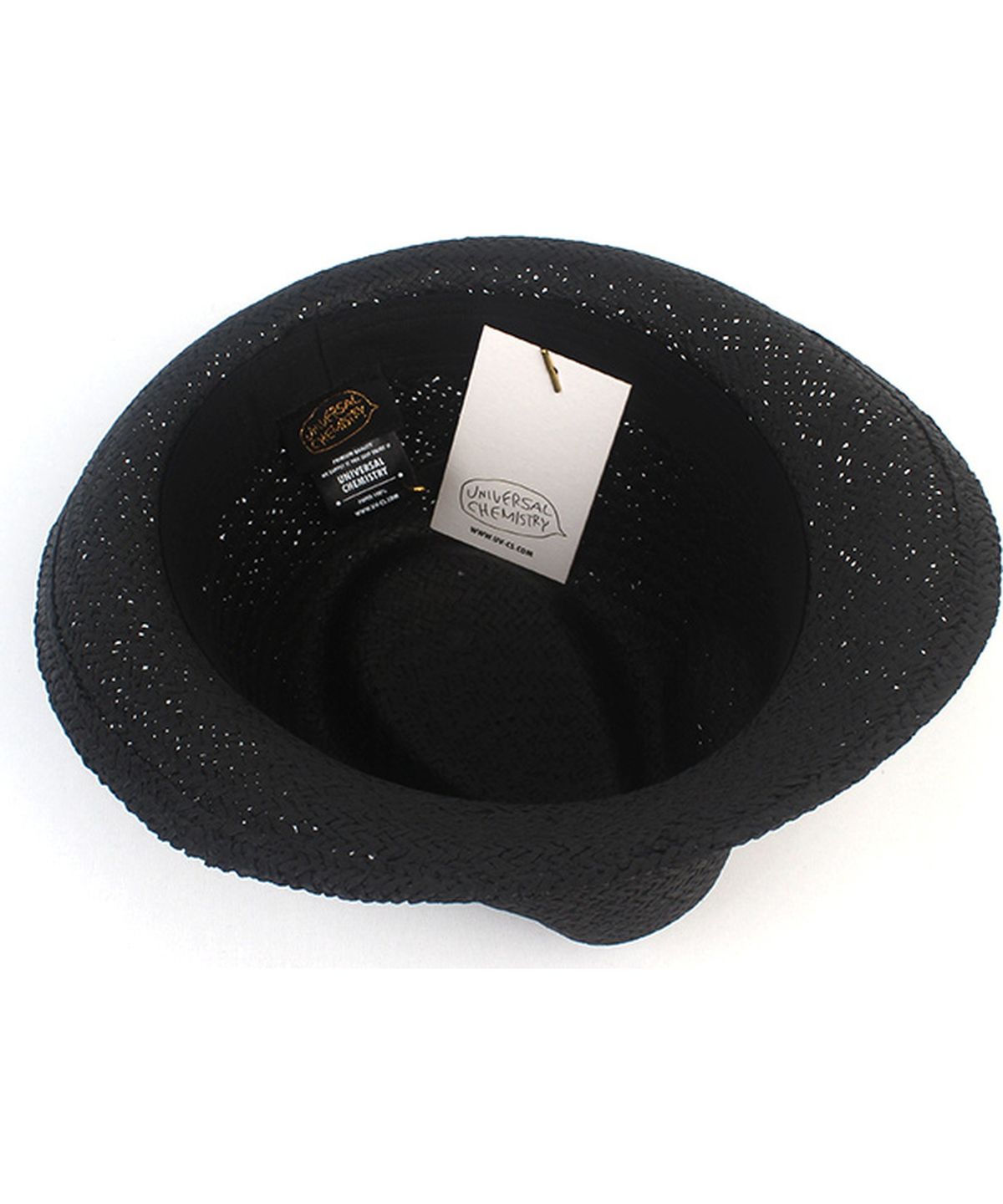 유니버셜 케미스트리(UNIVERSAL CHEMISTRY) BU Swing Simple Black Fedora 여름모자