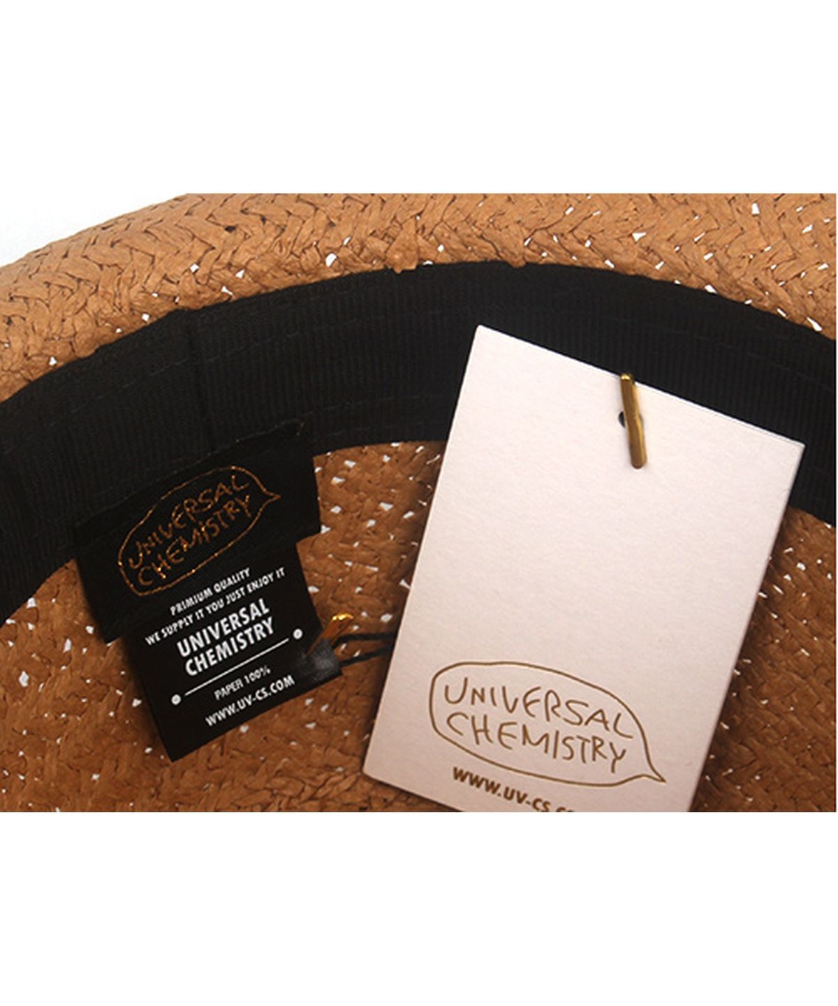 유니버셜 케미스트리(UNIVERSAL CHEMISTRY) BU Swing Simple Brown Fedora 여름모자
