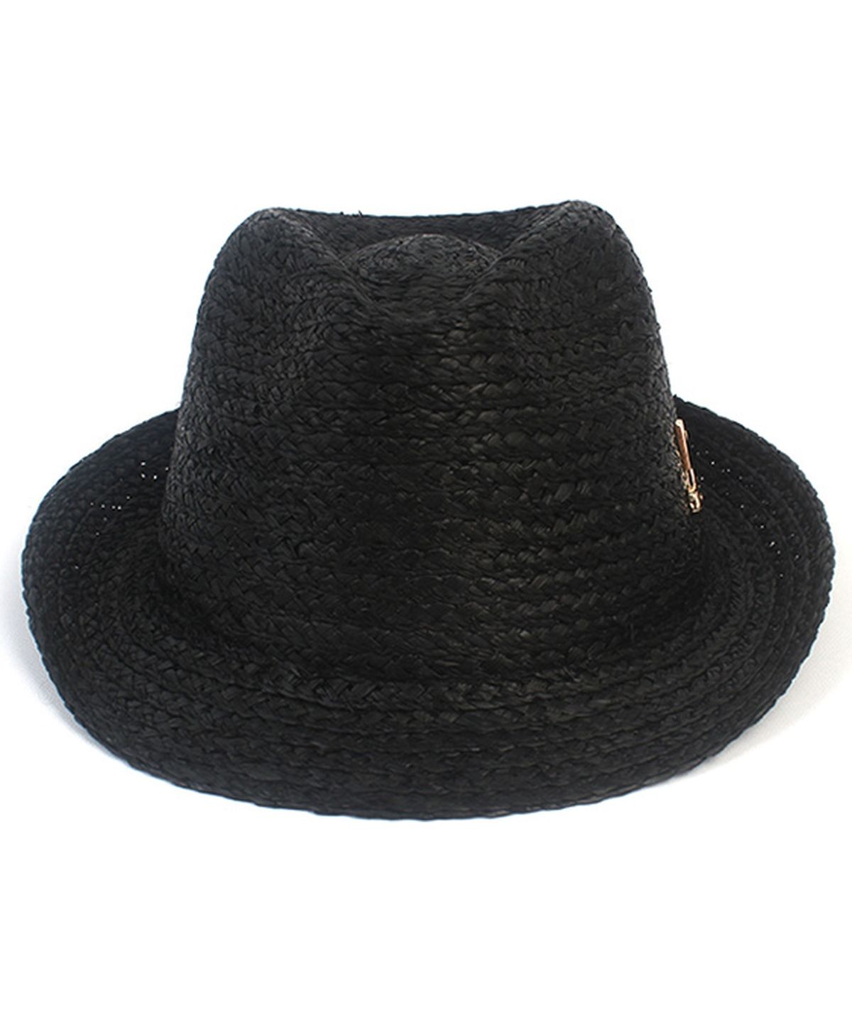 유니버셜 케미스트리(UNIVERSAL CHEMISTRY) BU Raffia Simple Black Fedora 여름모자