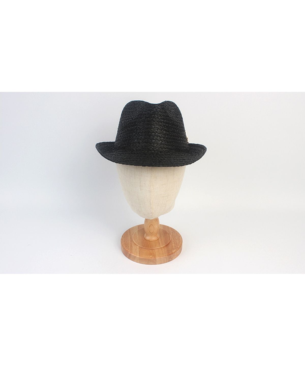 유니버셜 케미스트리(UNIVERSAL CHEMISTRY) BU Raffia Simple Black Fedora 여름모자