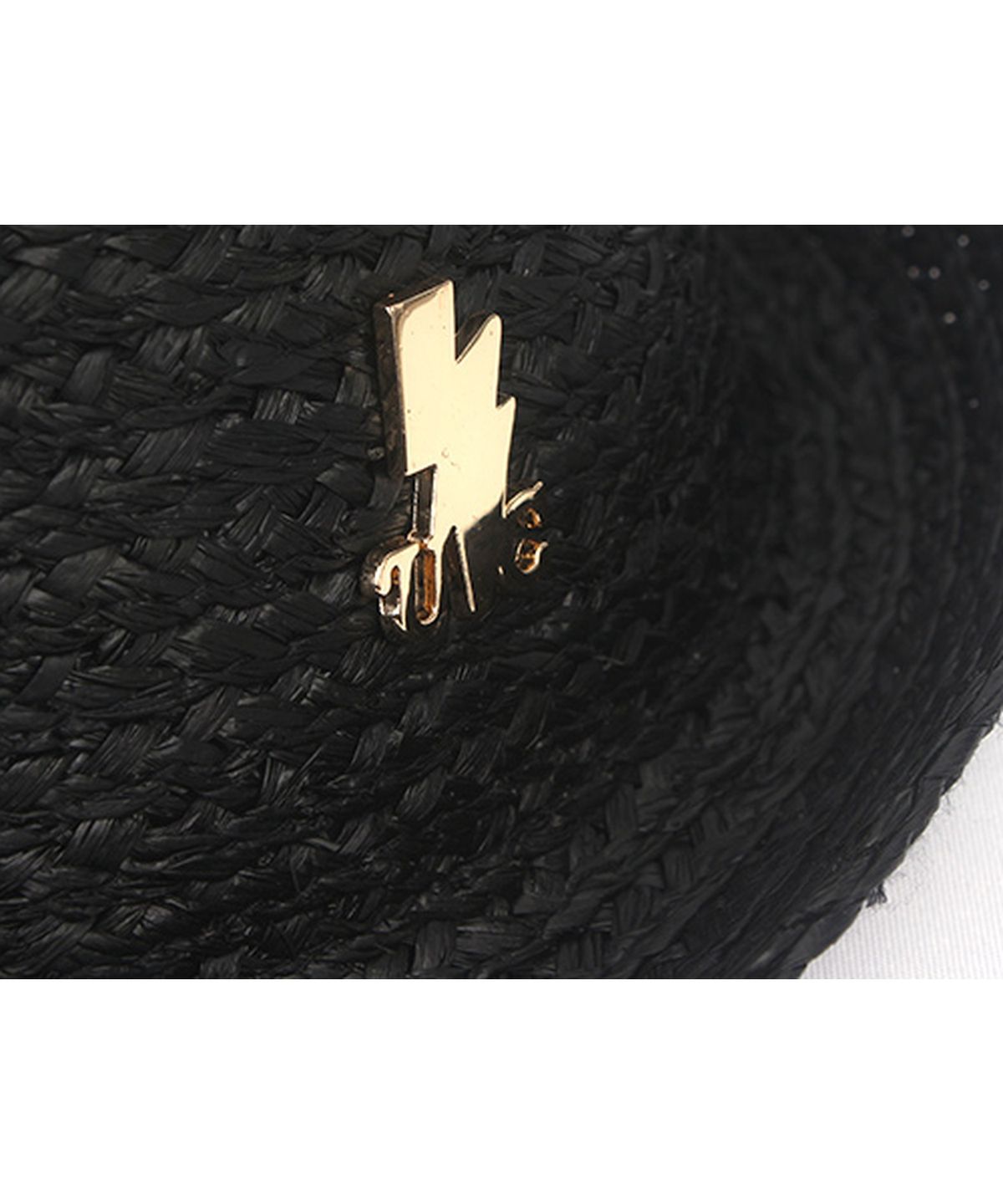유니버셜 케미스트리(UNIVERSAL CHEMISTRY) BU Raffia Simple Black Fedora 여름모자