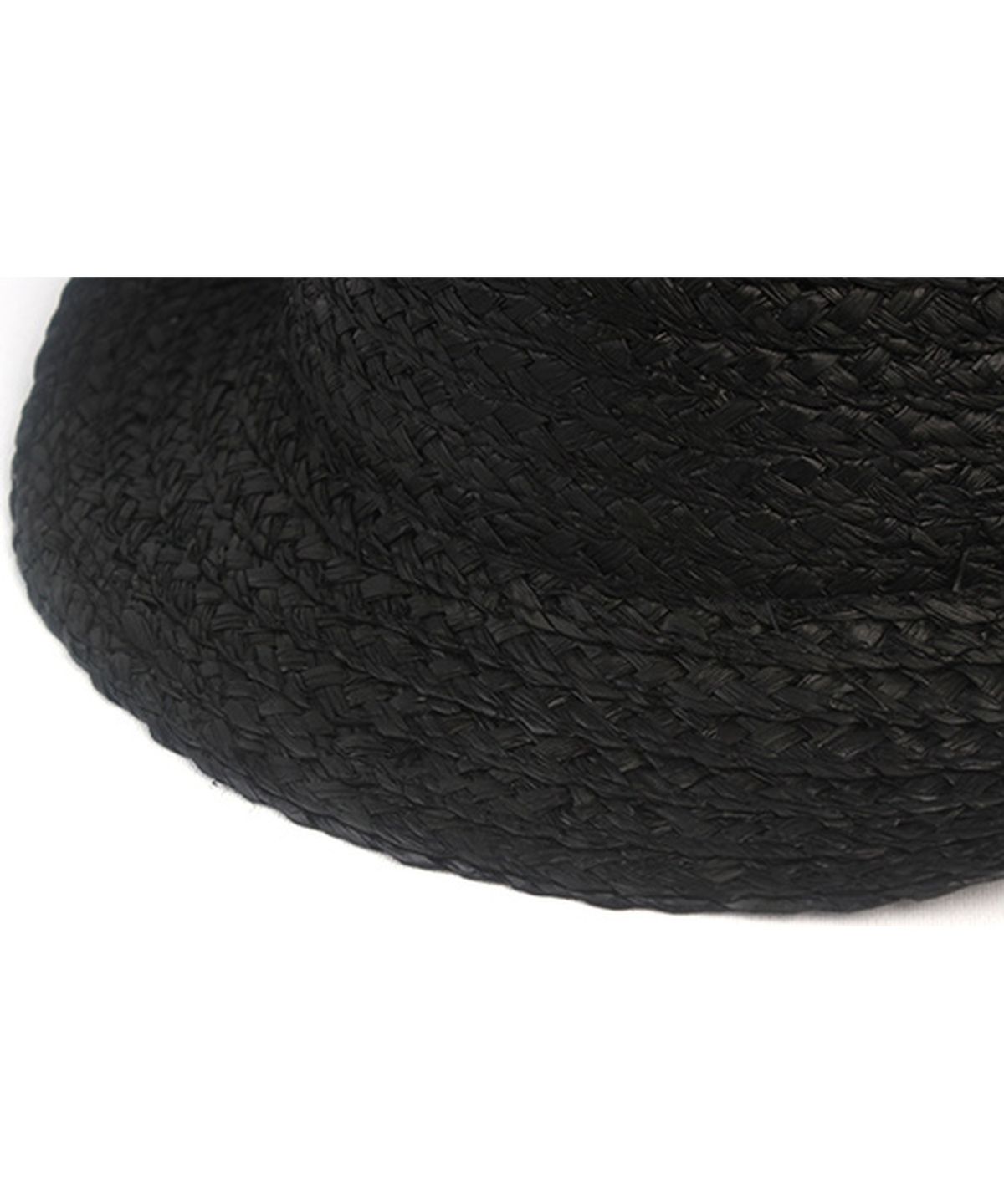유니버셜 케미스트리(UNIVERSAL CHEMISTRY) BU Raffia Simple Black Fedora 여름모자