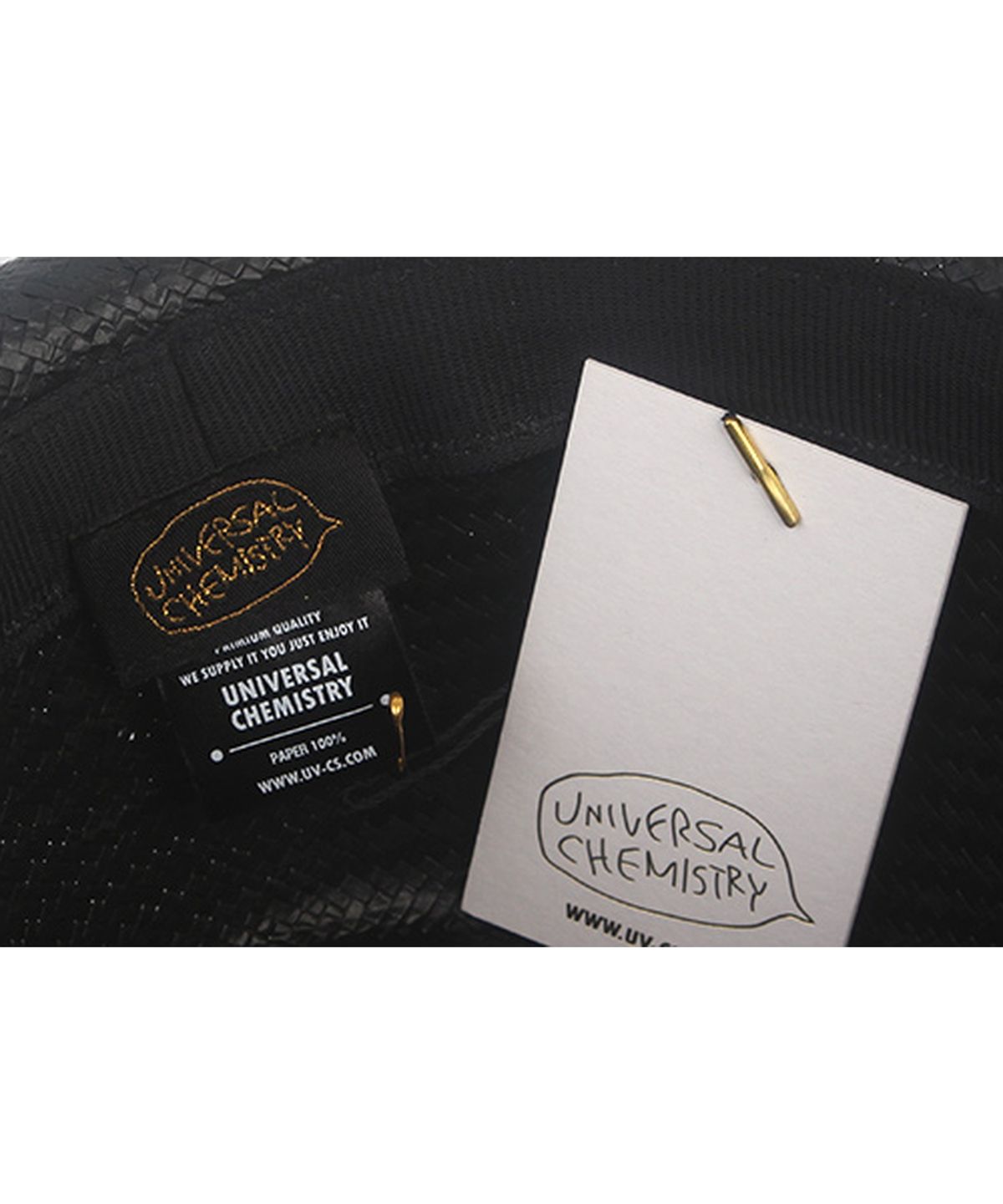 유니버셜 케미스트리(UNIVERSAL CHEMISTRY) BU Gentle Simple Black Fedora 여름모자