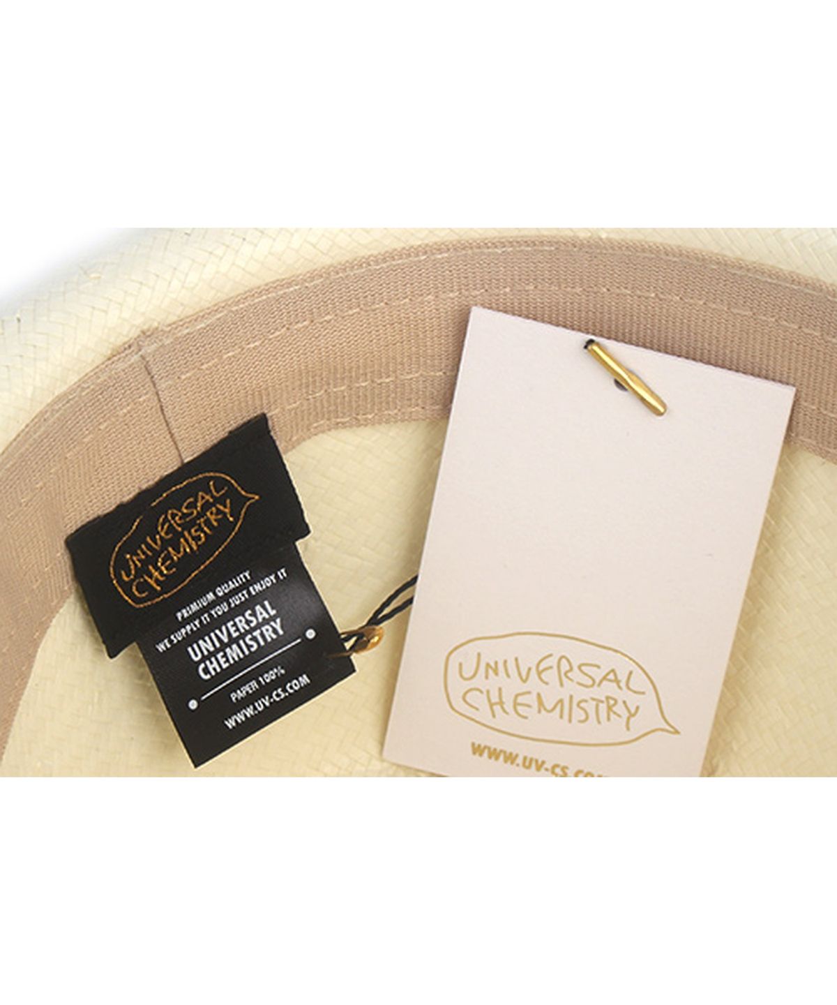 유니버셜 케미스트리(UNIVERSAL CHEMISTRY) BU Gentle Simple Ivory Fedora 여름모자