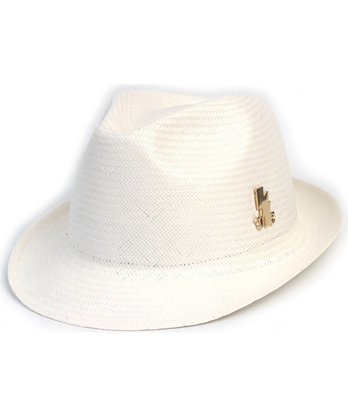 유니버셜 케미스트리(UNIVERSAL CHEMISTRY) BU Gentle Simple White Fedora 여름모자