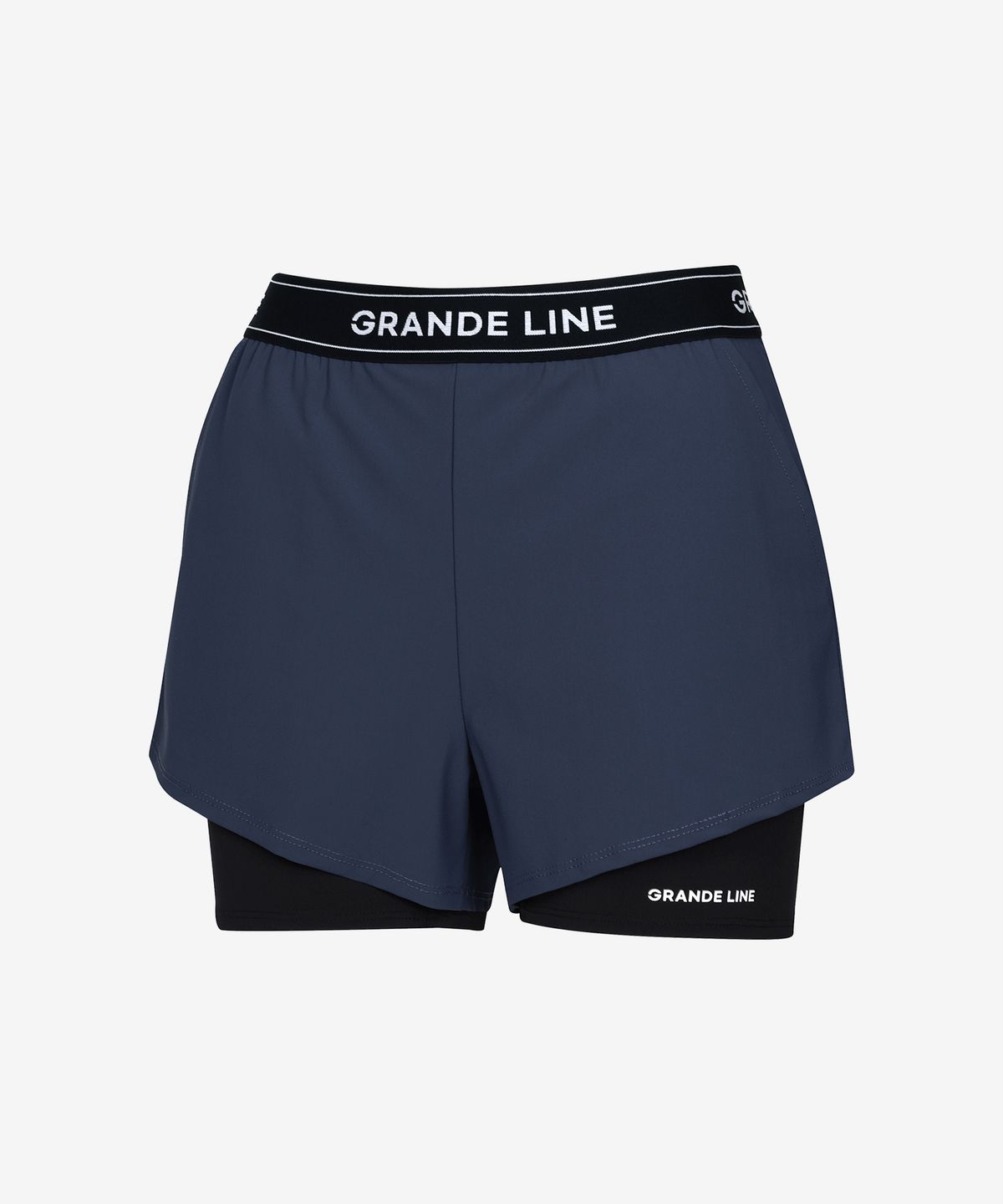 그란데라인(GRANDE LINE) 엘스트레치 로고 러닝 숏 팬츠_3COLOR