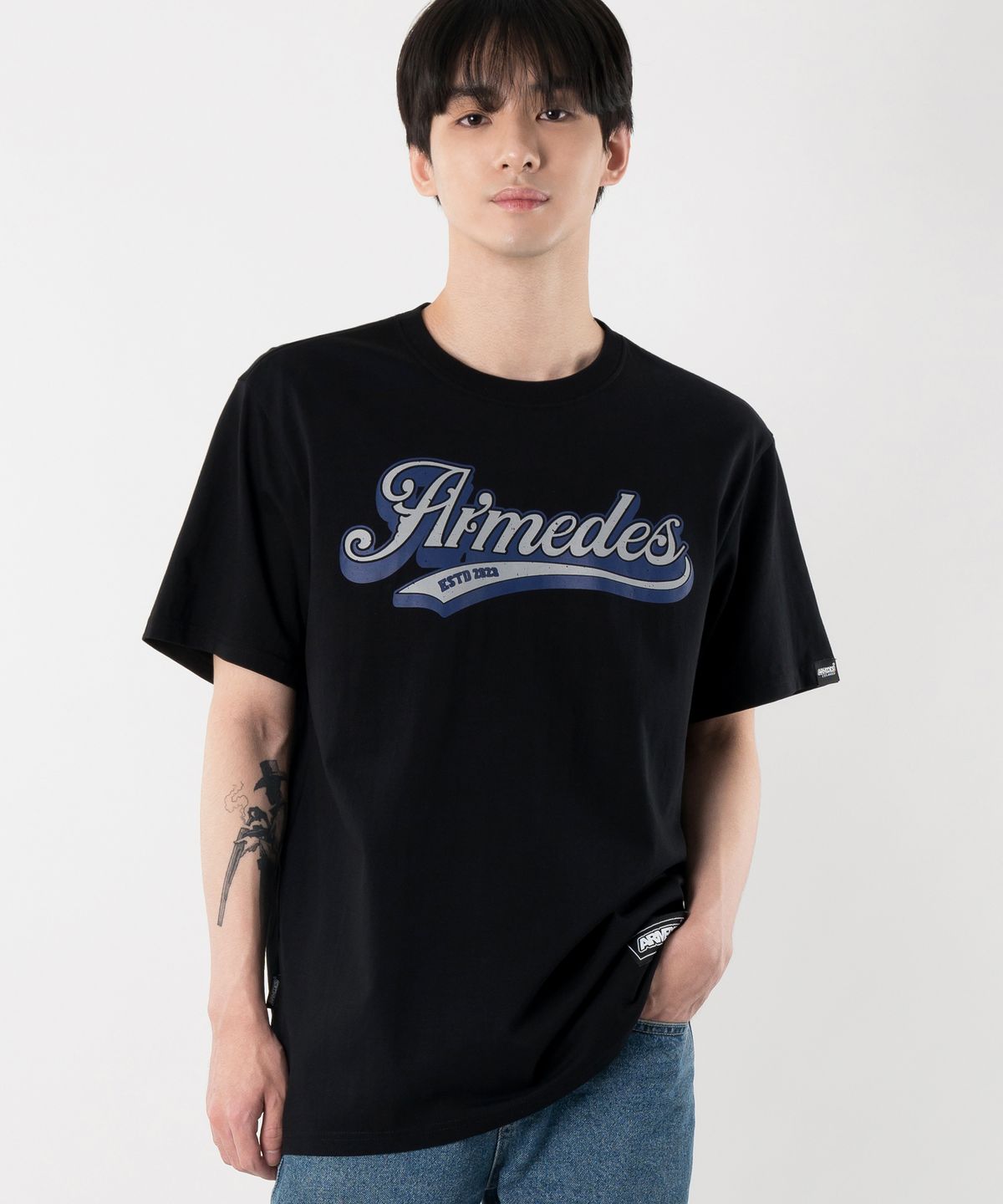 아르메데스(ARMEDES) [2PACK] 면 20수 아트그래픽 티셔츠 (1008)
