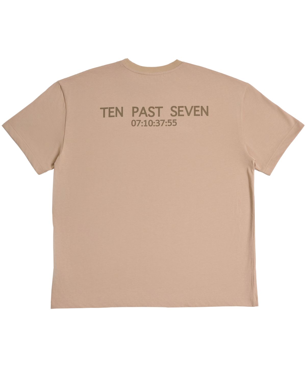 텐 패스트 세븐(TEN PAST SEVEN) 오버사이즈 티셔츠 - 베이지